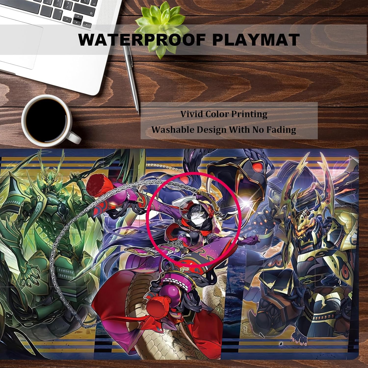 ygo playmat Gaming Competition Pad Mat Card Binder Deck 23.6x13.7in