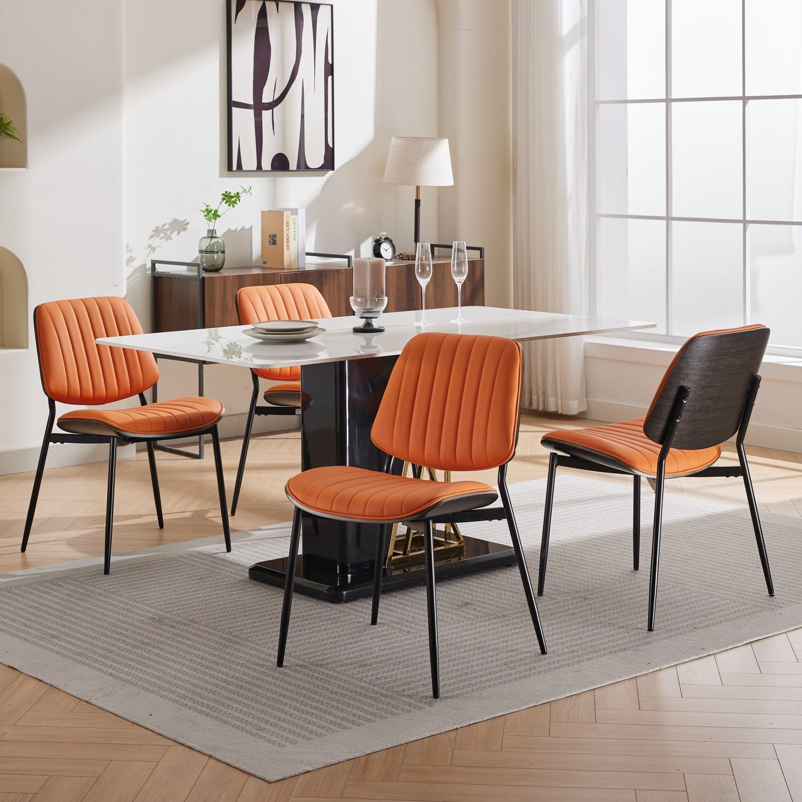Amazon.com - Modern Mid-Century Bentwood Dining Chairs Set of 4