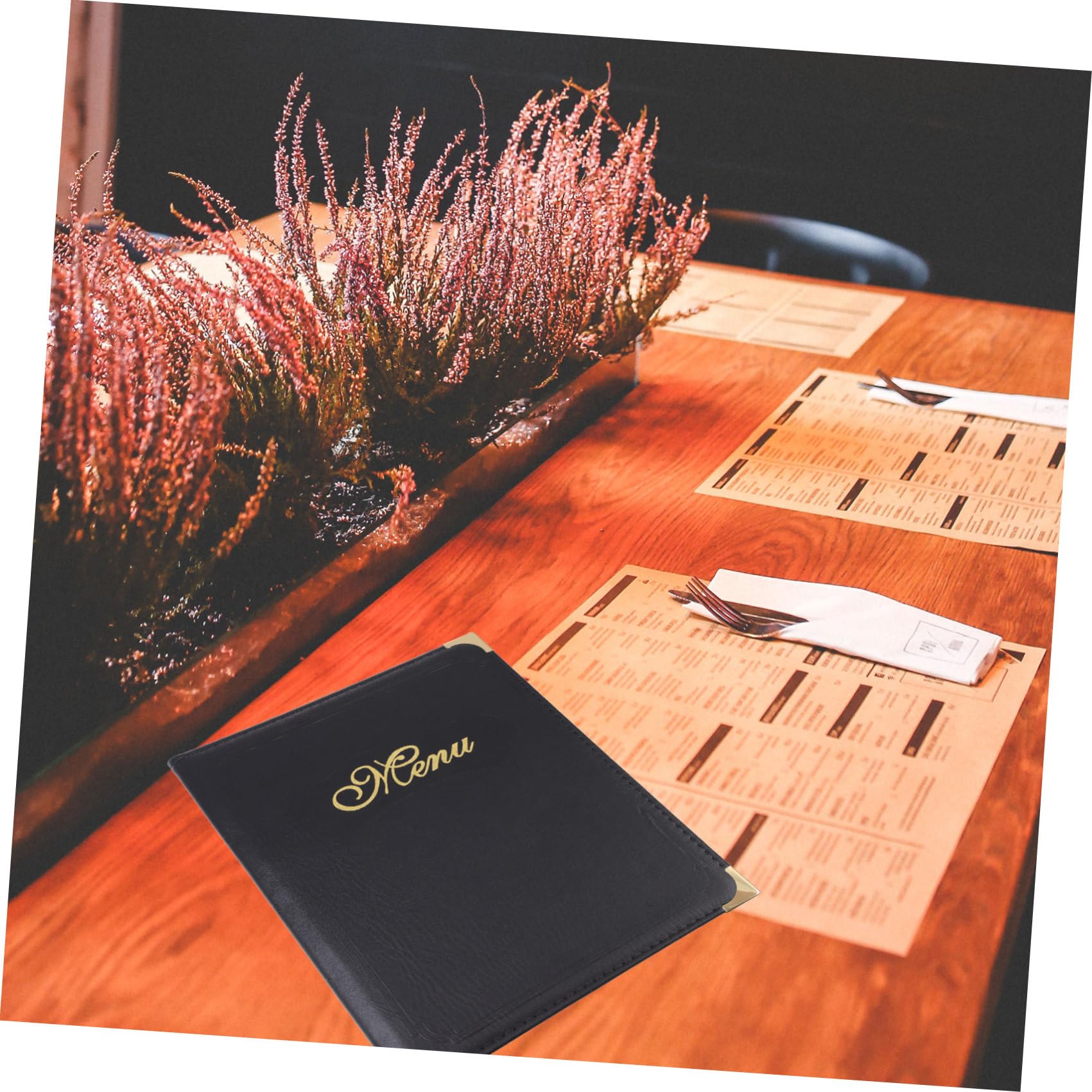 ULTECHNOVO Libro De Menús Carpeta De Pedidos Restaurante Duradero Reutilizable Apariencia Clásica Fácil De Usar