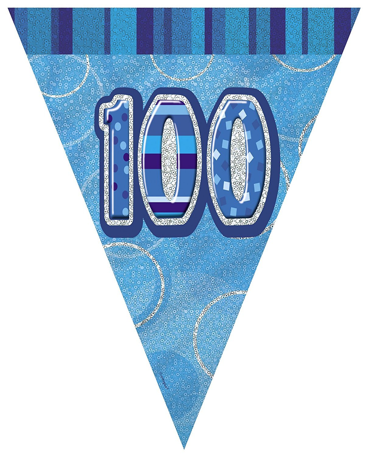Unique Party 92068 - 9ft Foil Glitz Pink Happy 80th Birthday Banner — view 61