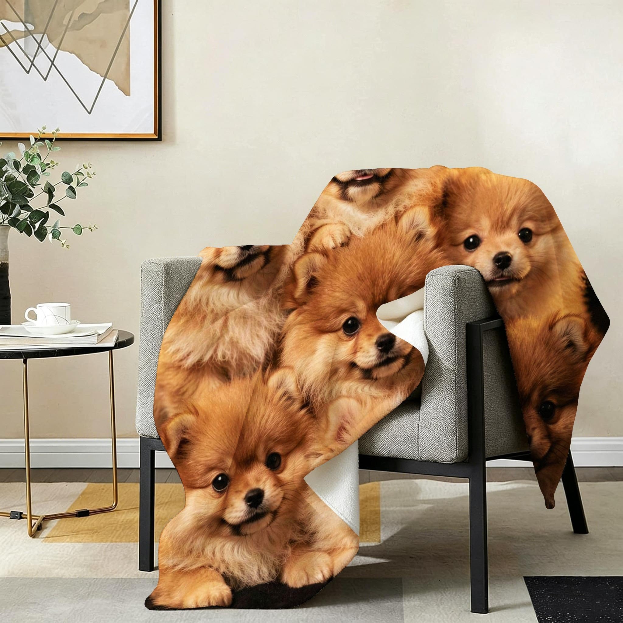 Manta Entretiempo Grande, Cachorro Amarillo, 220x240 cm, AQ6359