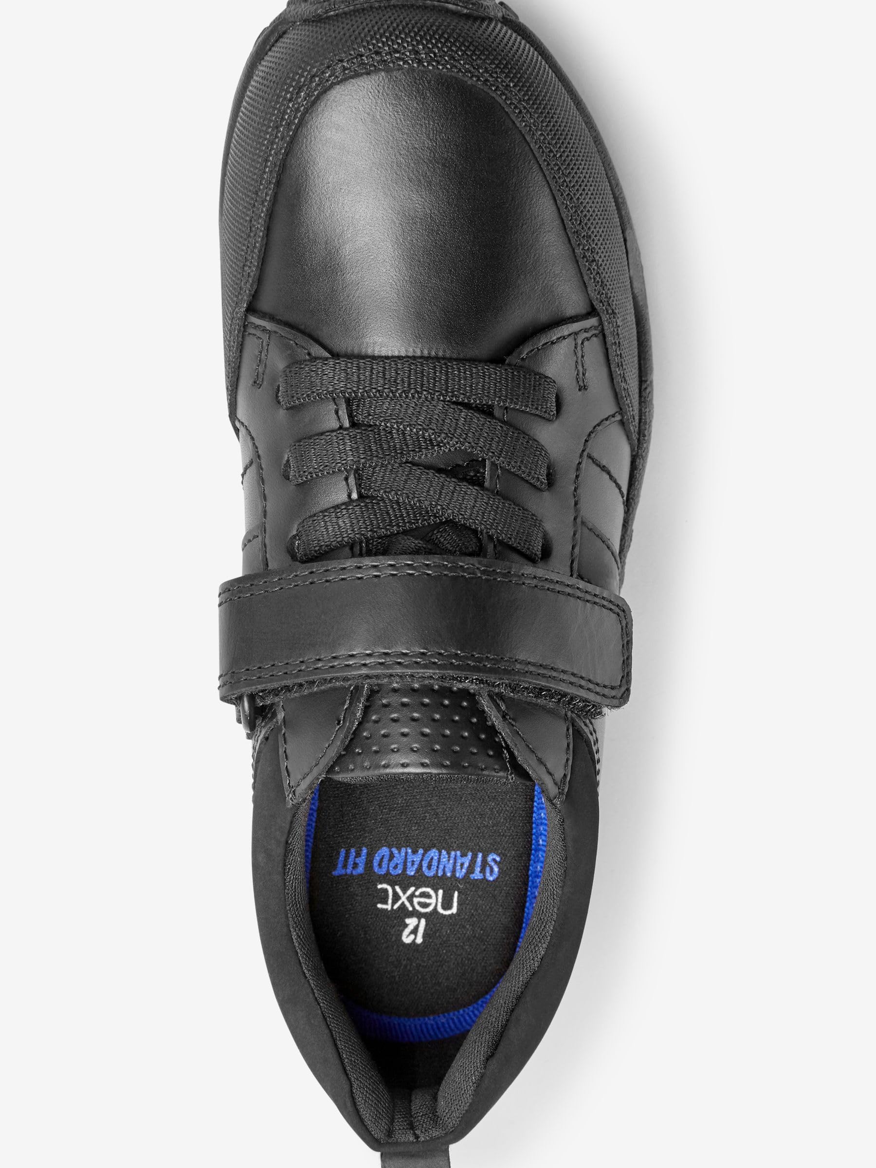 NEXT Niños Zapatos Escolares de Cuero con Cordones elásticos