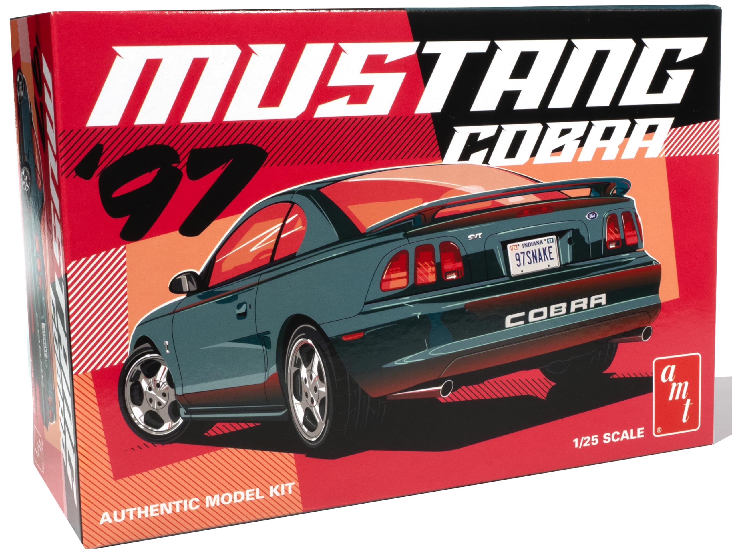Amazon.com: AMT 1997 Ford Mustang Cobra 1:25 Scale Model Kit