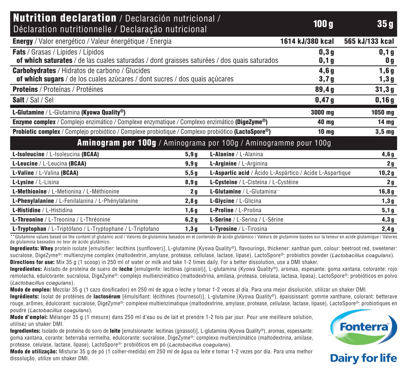 DMI Proteína ISOLATE PRO ZERO-Proteína para Recuperación y Desarrollo Muscular - 100% Aislado de proteína de suero con DigeZyme® y LactoSpore - Sin Azúcares Añadidos (1 Kg, Strawberry White Chocolate)
