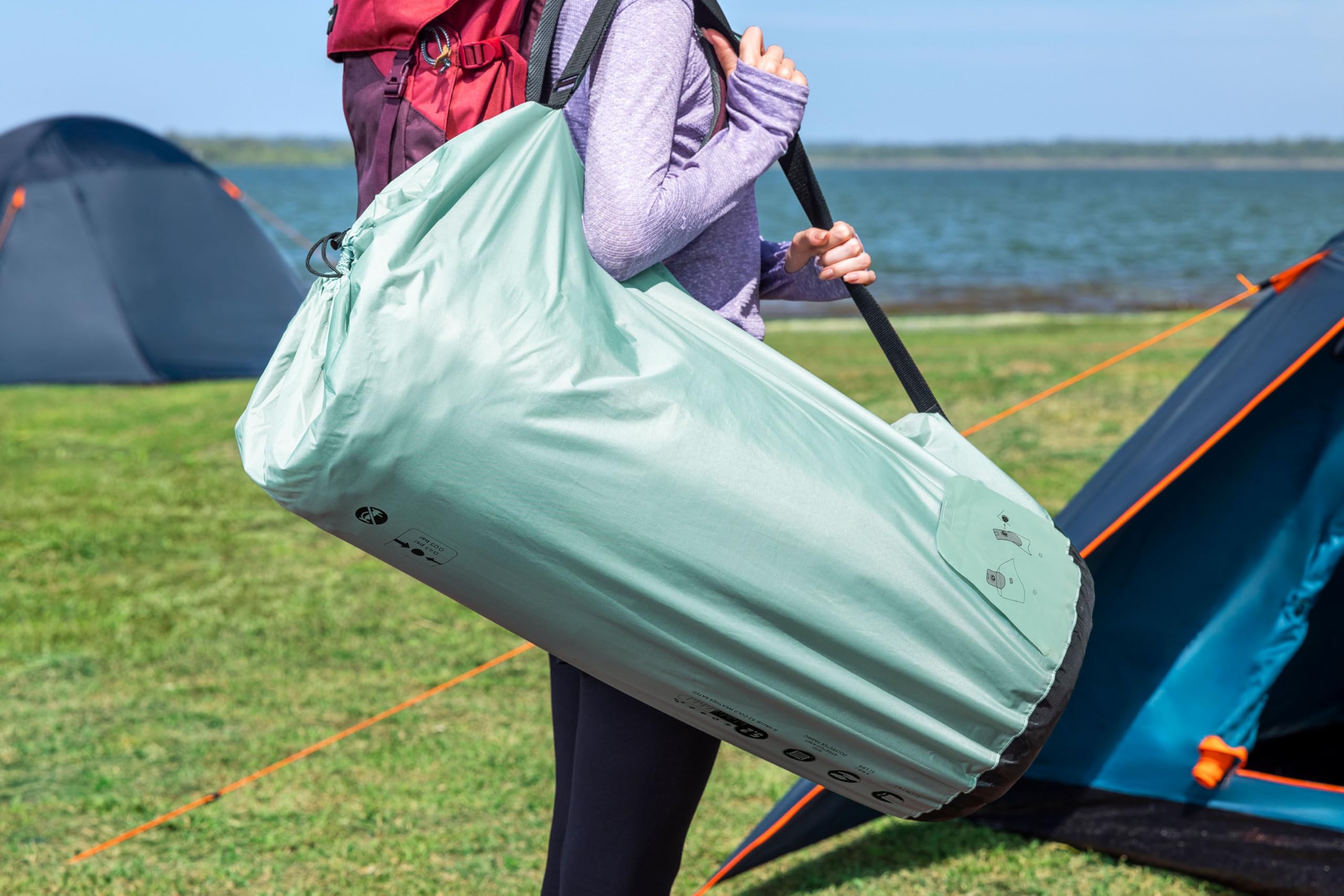 Bestway Selbstaufblasende Doppel-Isomatte ComfortTrek 202,5 x 153 x 11 cm für 2 Personen, Campingmatte mit hohem R-Wert 5,2, Dicke Luftmatratze für Outdoor & Kalte Nächte