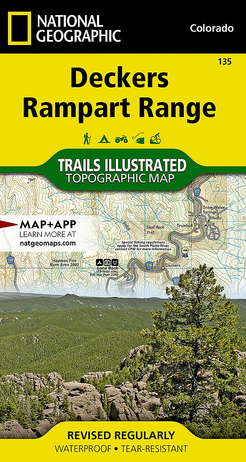 Deckers, Rampart Range Map