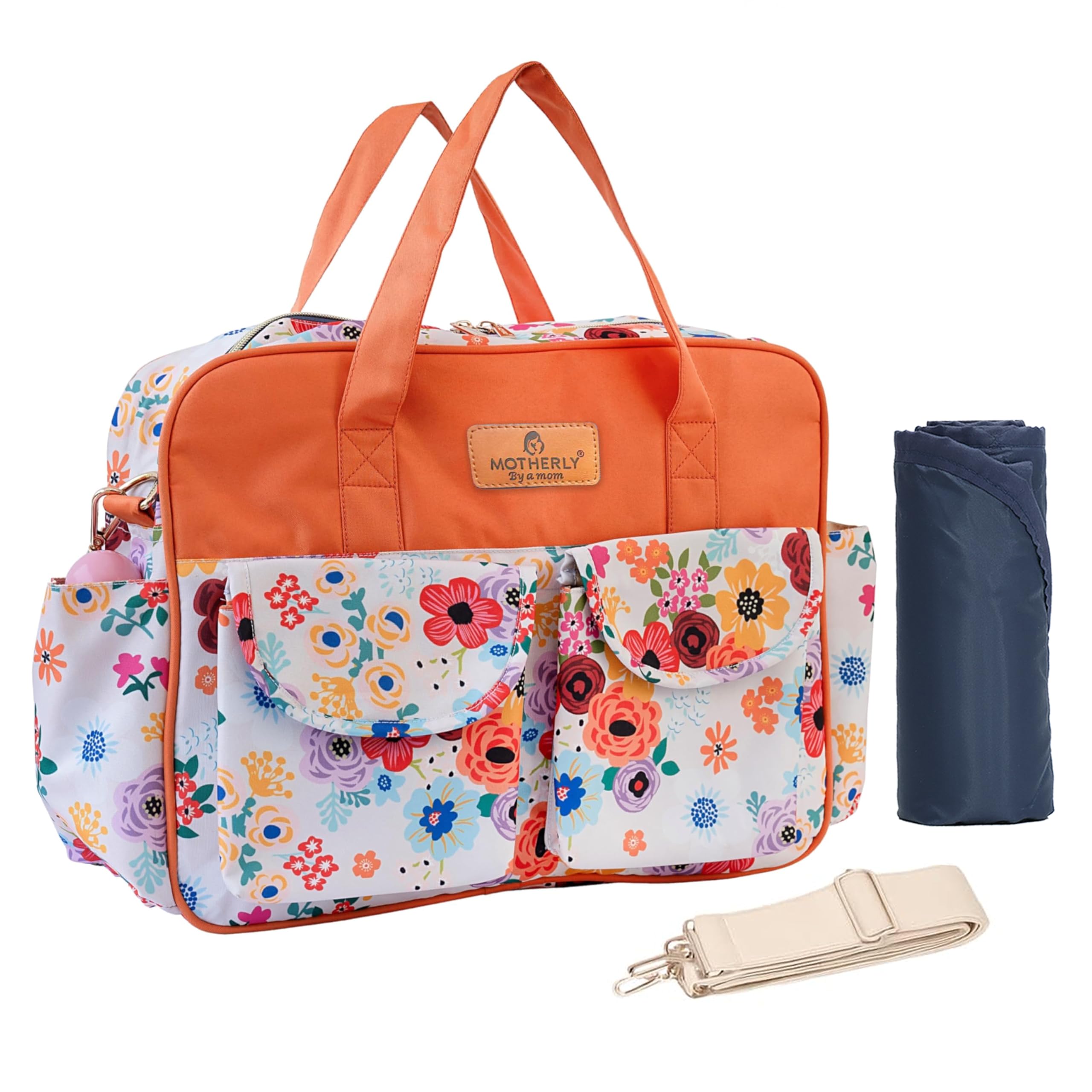 Motherly Grace Tote Diaper Bag for Mothers for Travel with Changing Mat and  6-Month Warranty | Maternity Hospital Bag for Newborn | Water-Resistant ...