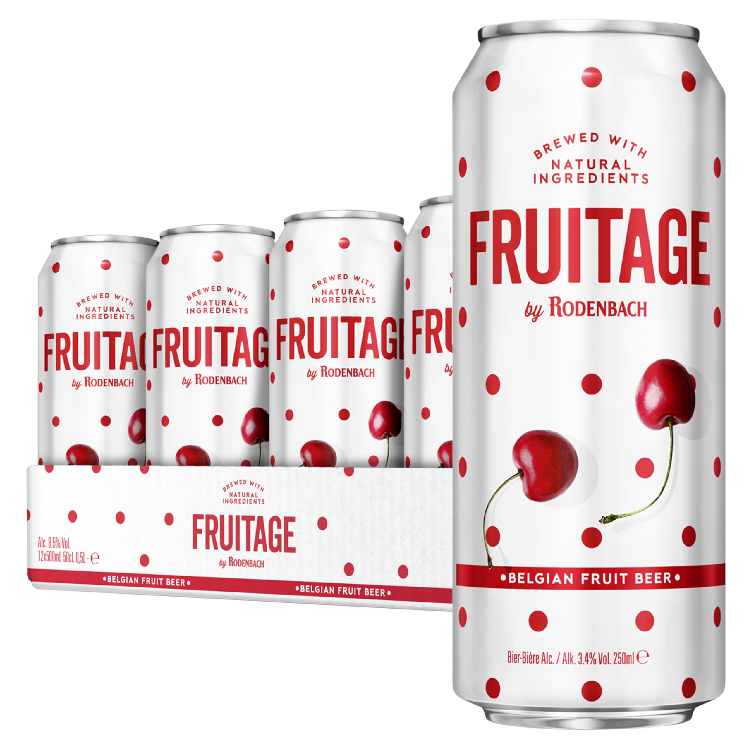 Fruitage by Rodenbach | Cherry Beer | 3.4% ABV | 12 x 500ml Cans