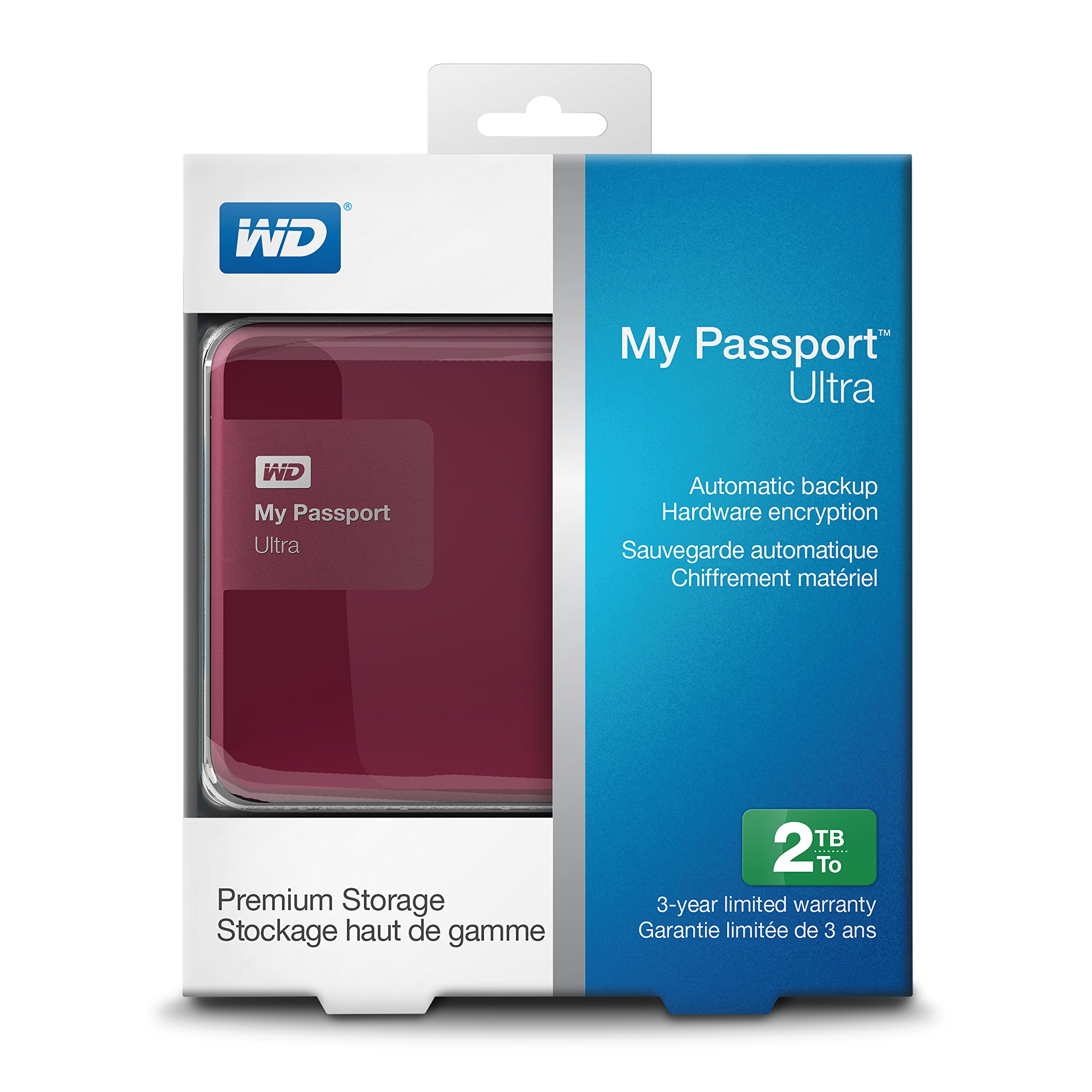 Amazon.com: WD 2TB Berry My Passport Ultra Portable External Hard