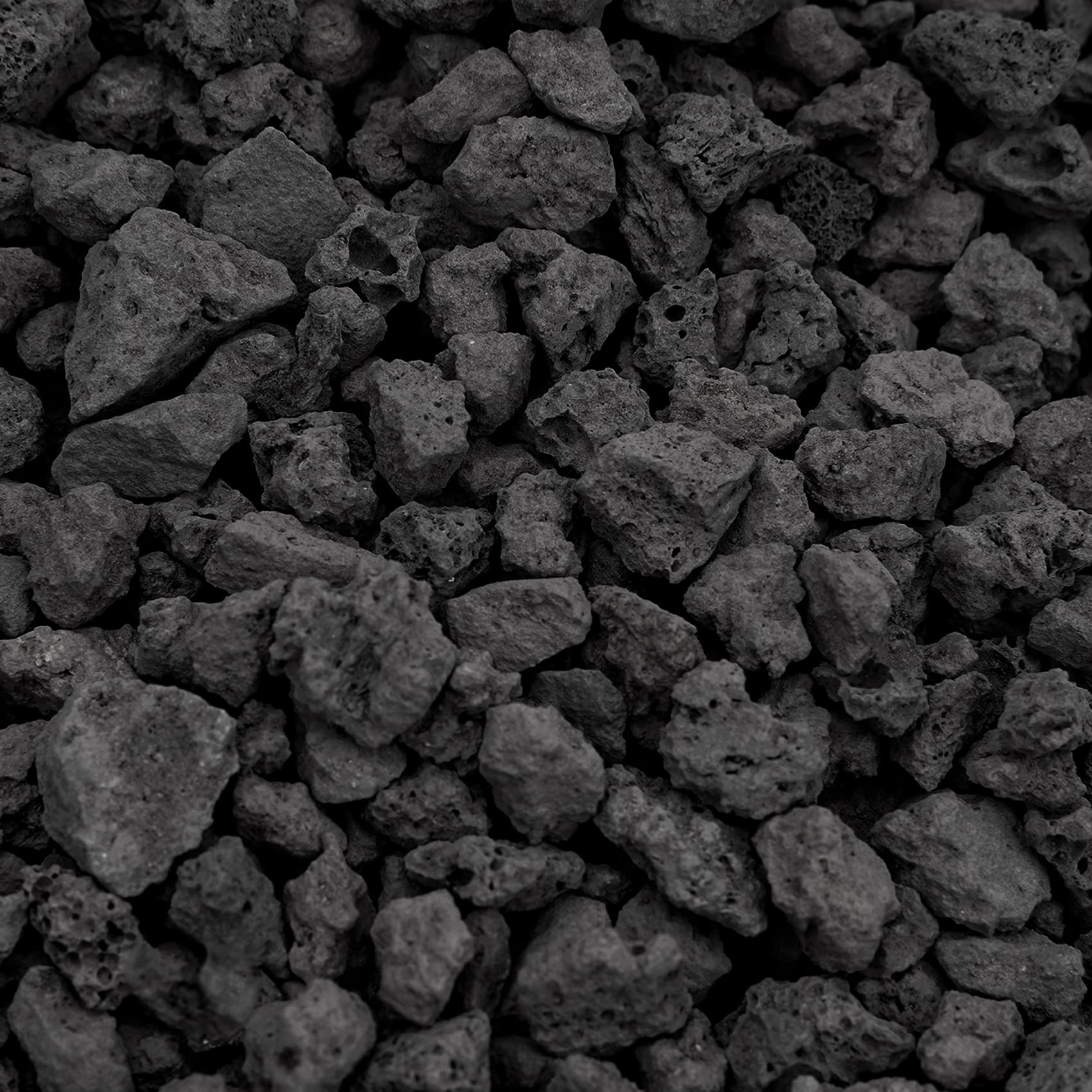 Onlyfire Roccia lavica nera da 4,5 kg per braciere, camino, barbecue a gas | Pietra lavica vulcanica per interni ed esterni, 0,5-0,8 cm