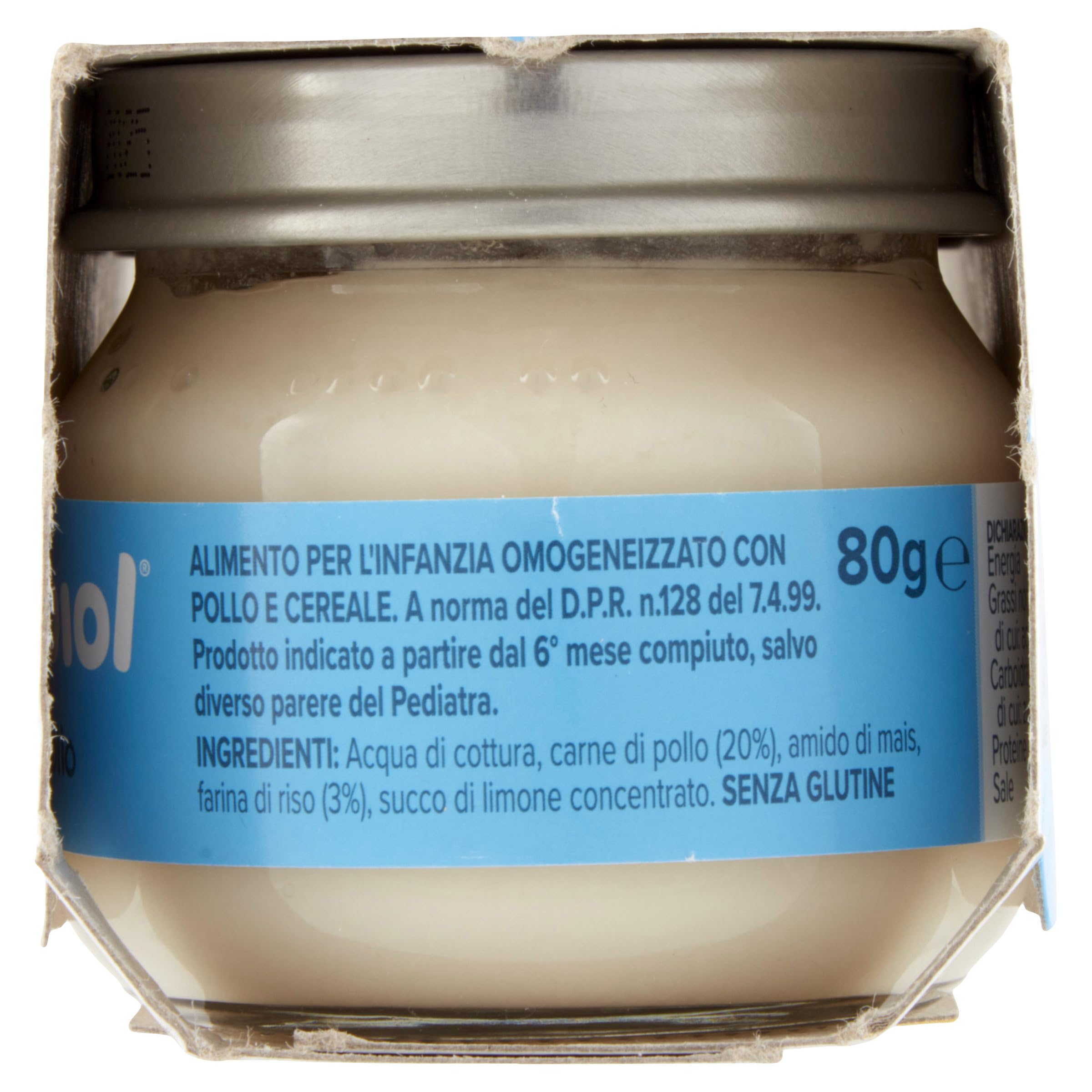 Nipiol Omogeneizzato Pollo 2x80g (12 Confezioni)