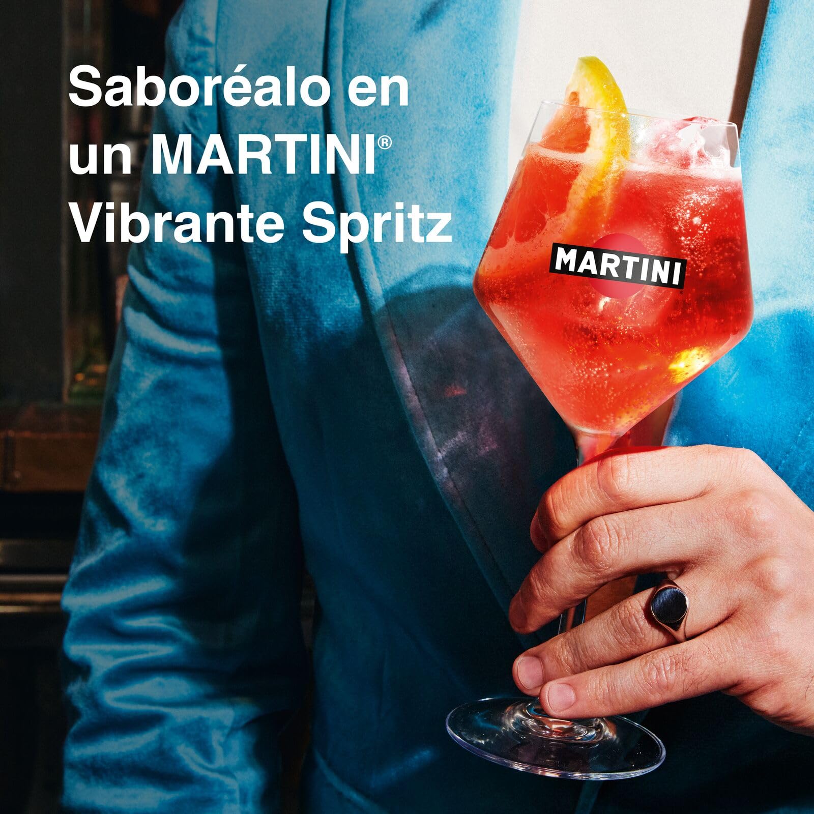 MARTINI Vibrante Aperitivo sin Alcohol 75cl con Infusión de Botánicos Superiores