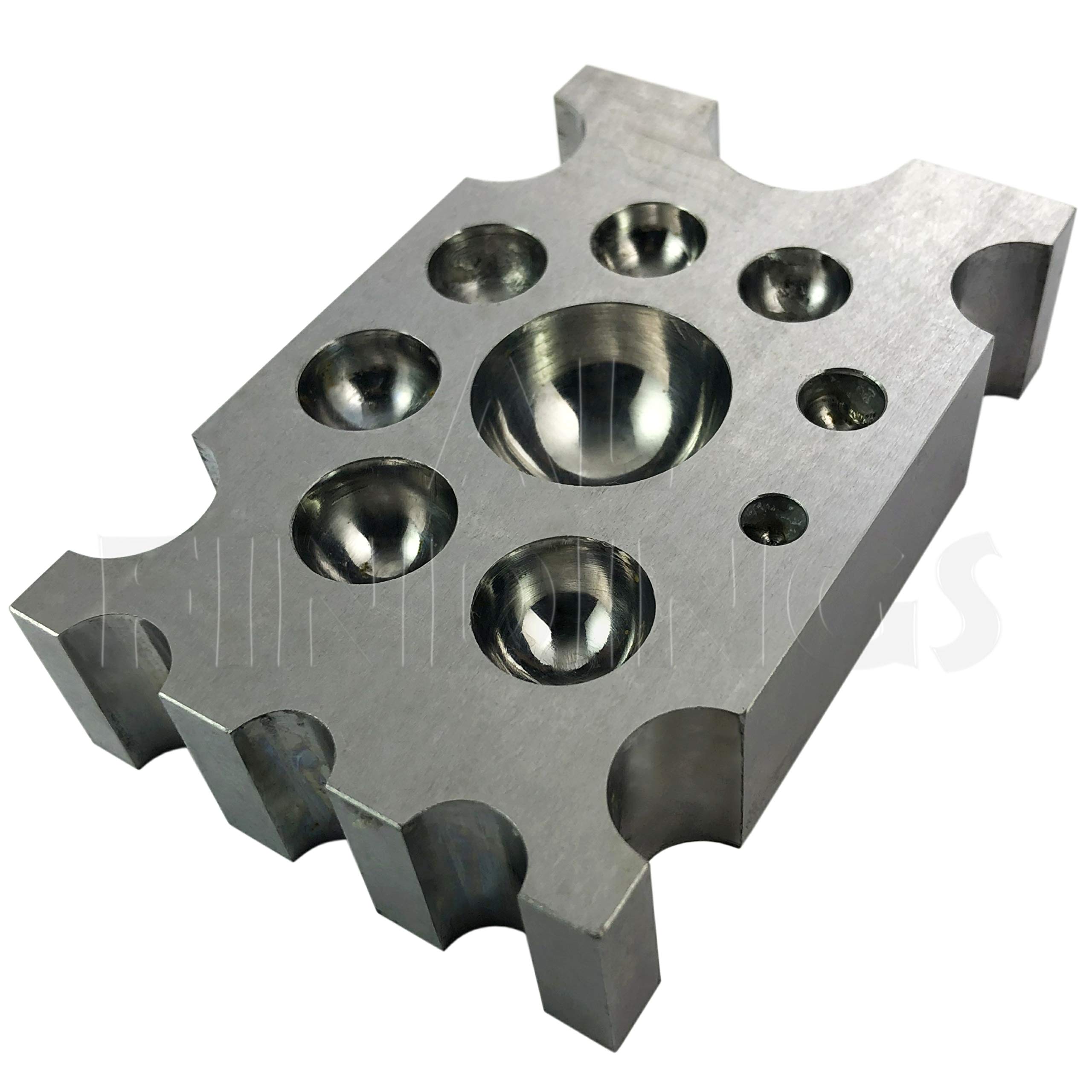 Steel Forming Block (Cheese) : Jewellers Silversmith Dapping Doming Shaping Craft Tool (920)