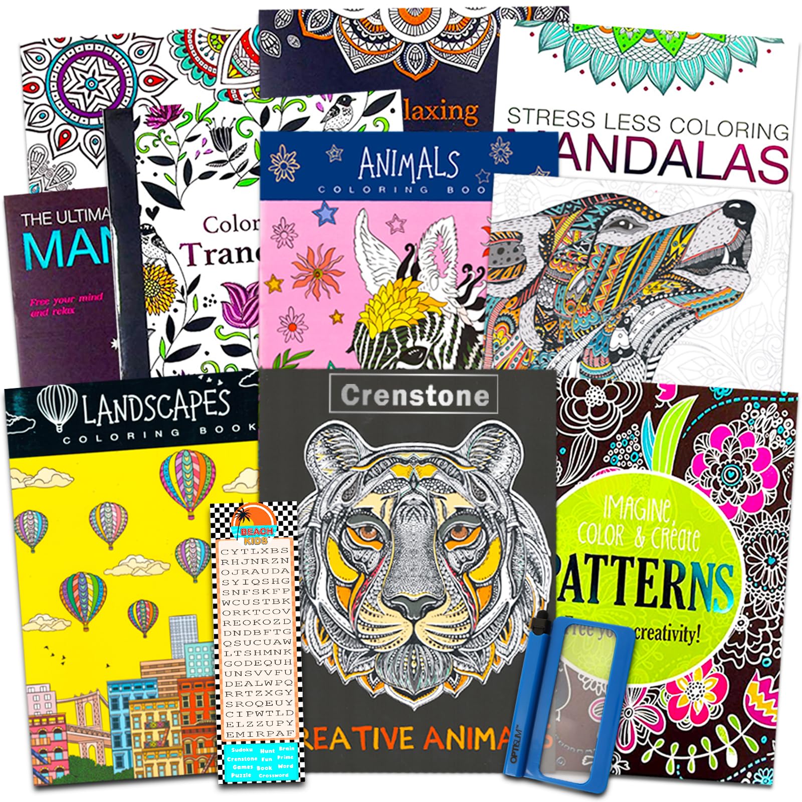 Photo 1 of 10 Pack Adult Coloring Book Super Set
