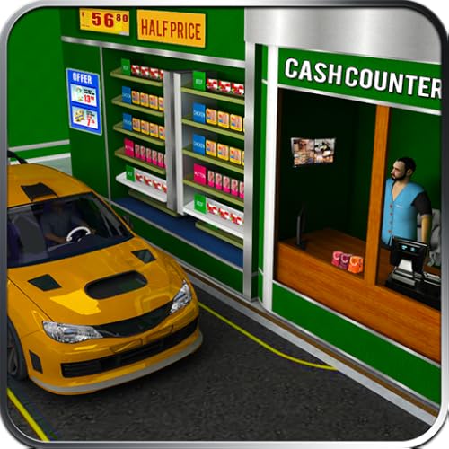 Drive Thru Shopping Mall Car Driving Simulator - Jeux camions transport marchandises | Mega Mall Shopping Car Parking Simulator - Simulateur centre commercial Super Market | supermarchés américains