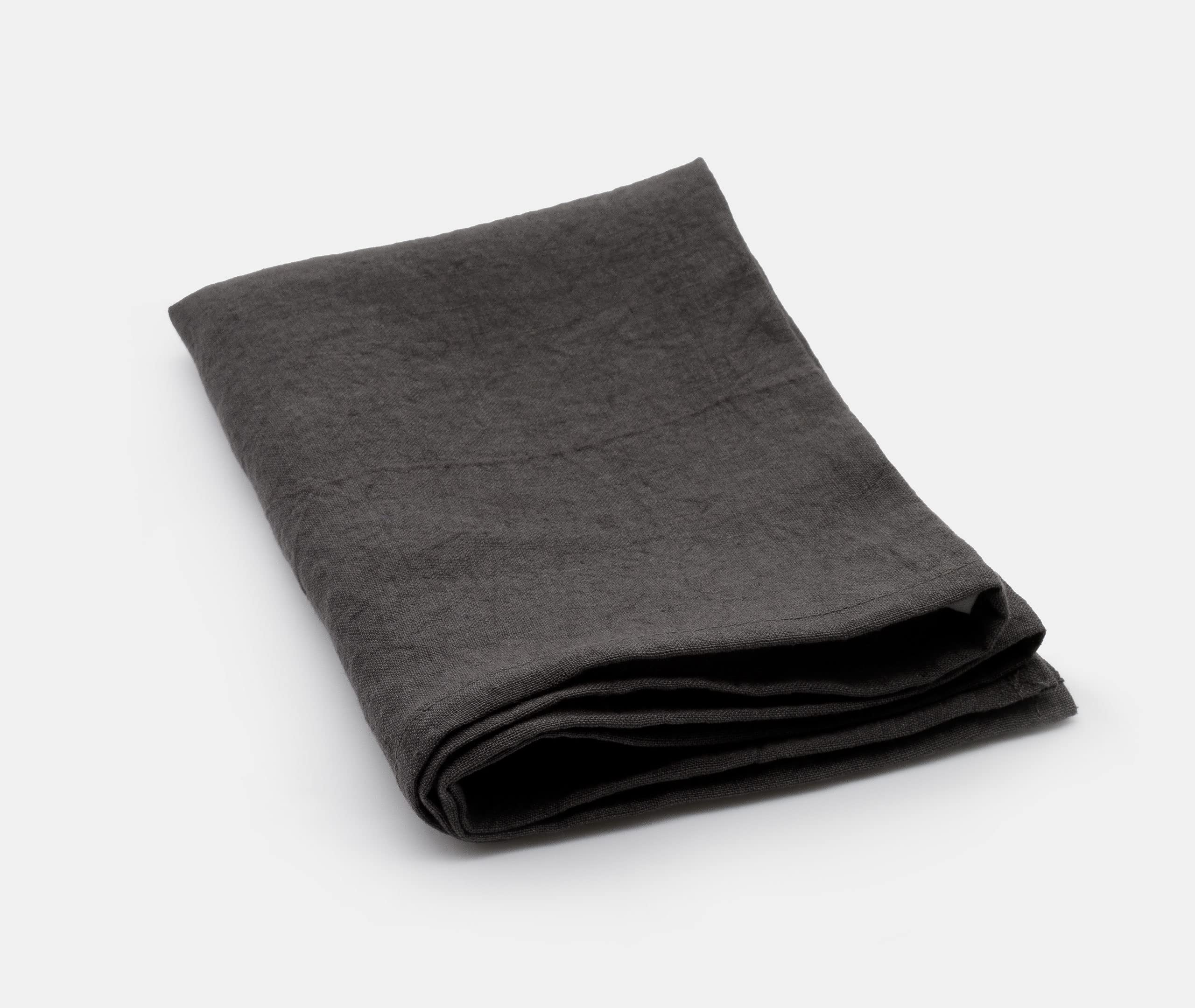SyuRo - Strofinaccio da cucina in lino intrecciato a mano, colore: grigio antracite