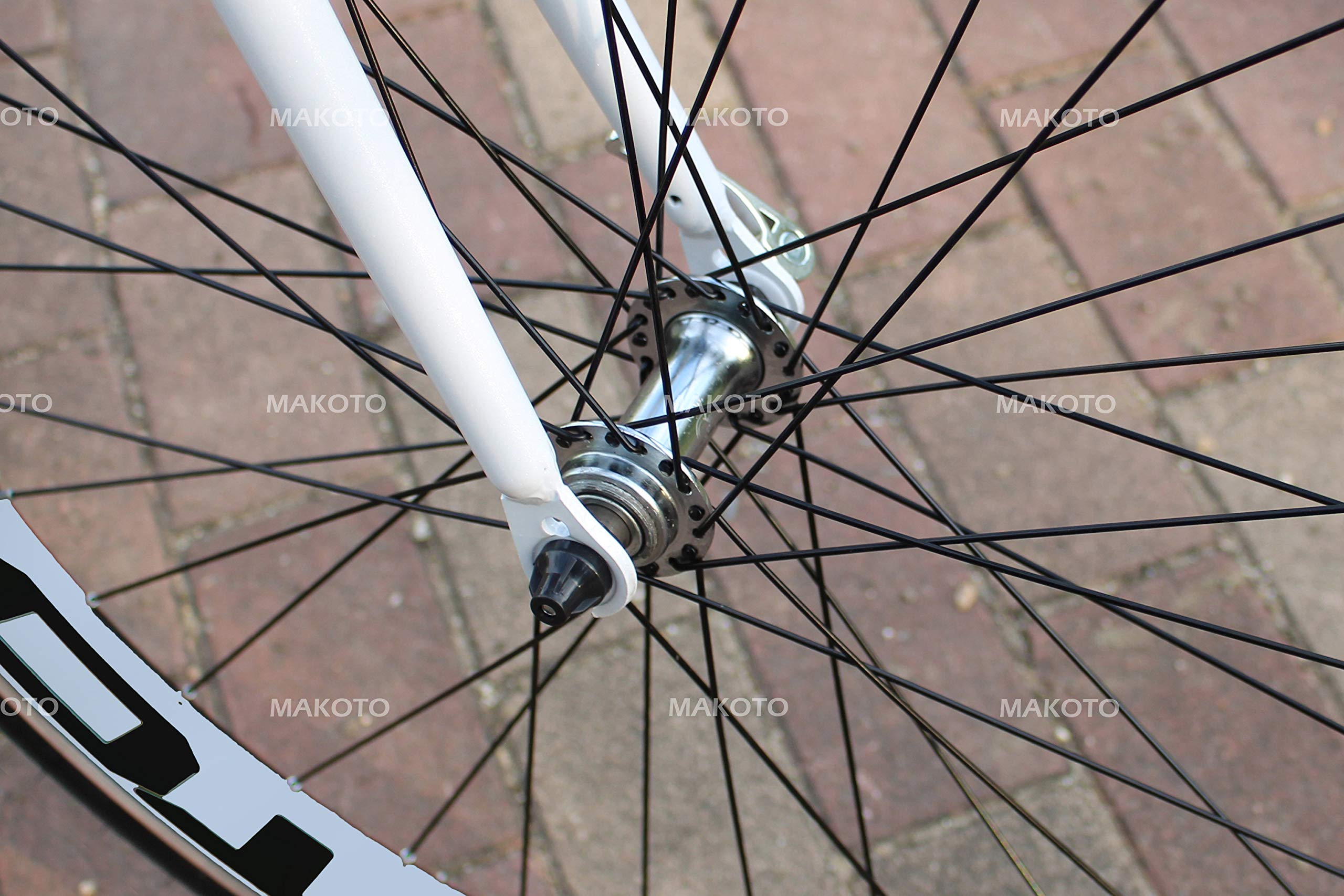 Amazon | MAKOTO クロスバイク自転車シマノ製6段変速700C 60mm