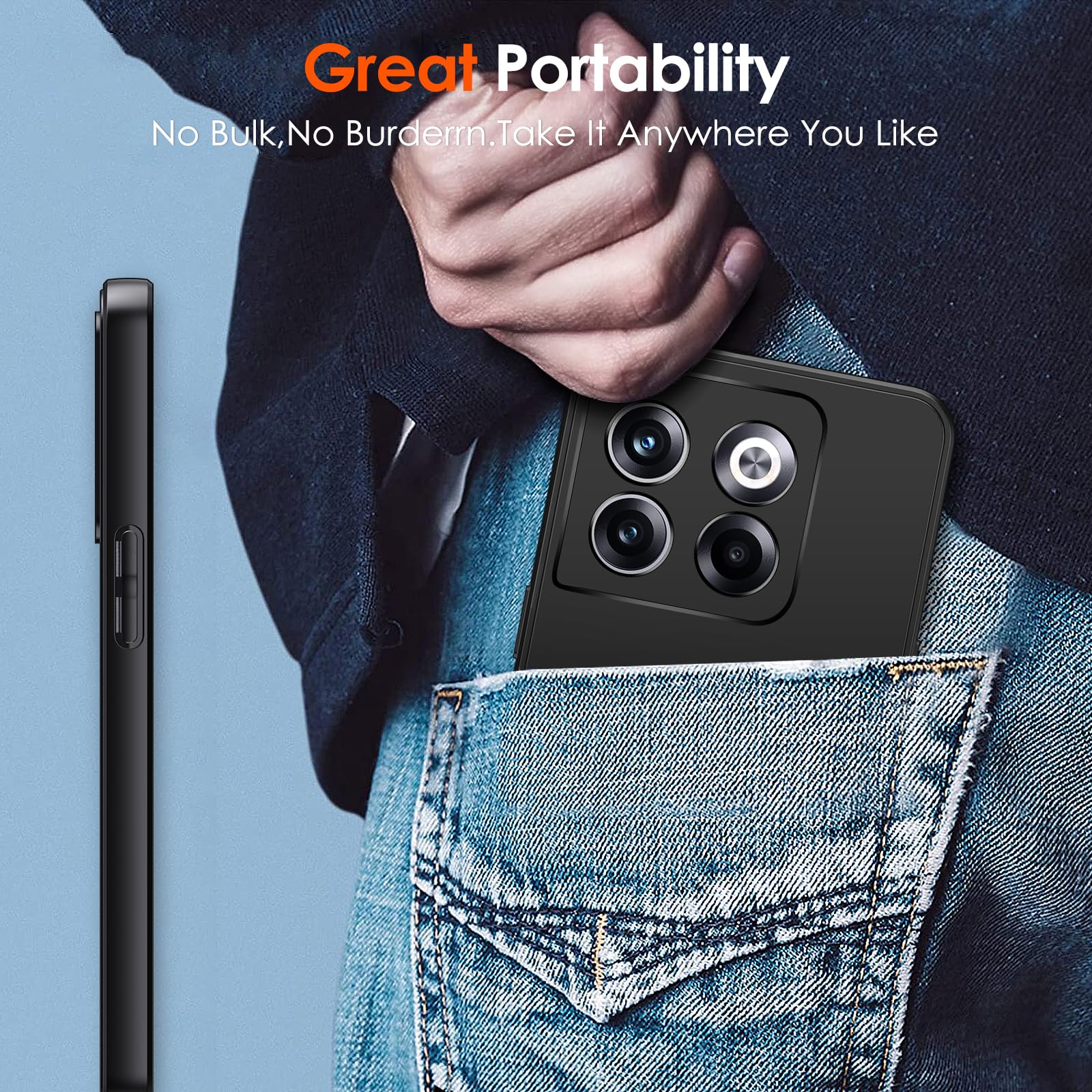 Ivoler Coque Silicone Pour OnePlus 10 Pro 5G, [Protection