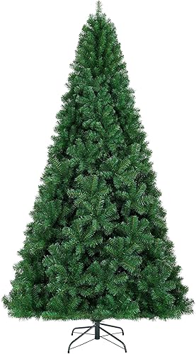 Miniatura 6 de KTKDE Árbol de Navidad artificial de abeto de 7.5 pies, árbol de Navidad verde realista con 1,450 puntas de árbol, 300 postes de luz LED alimentados
