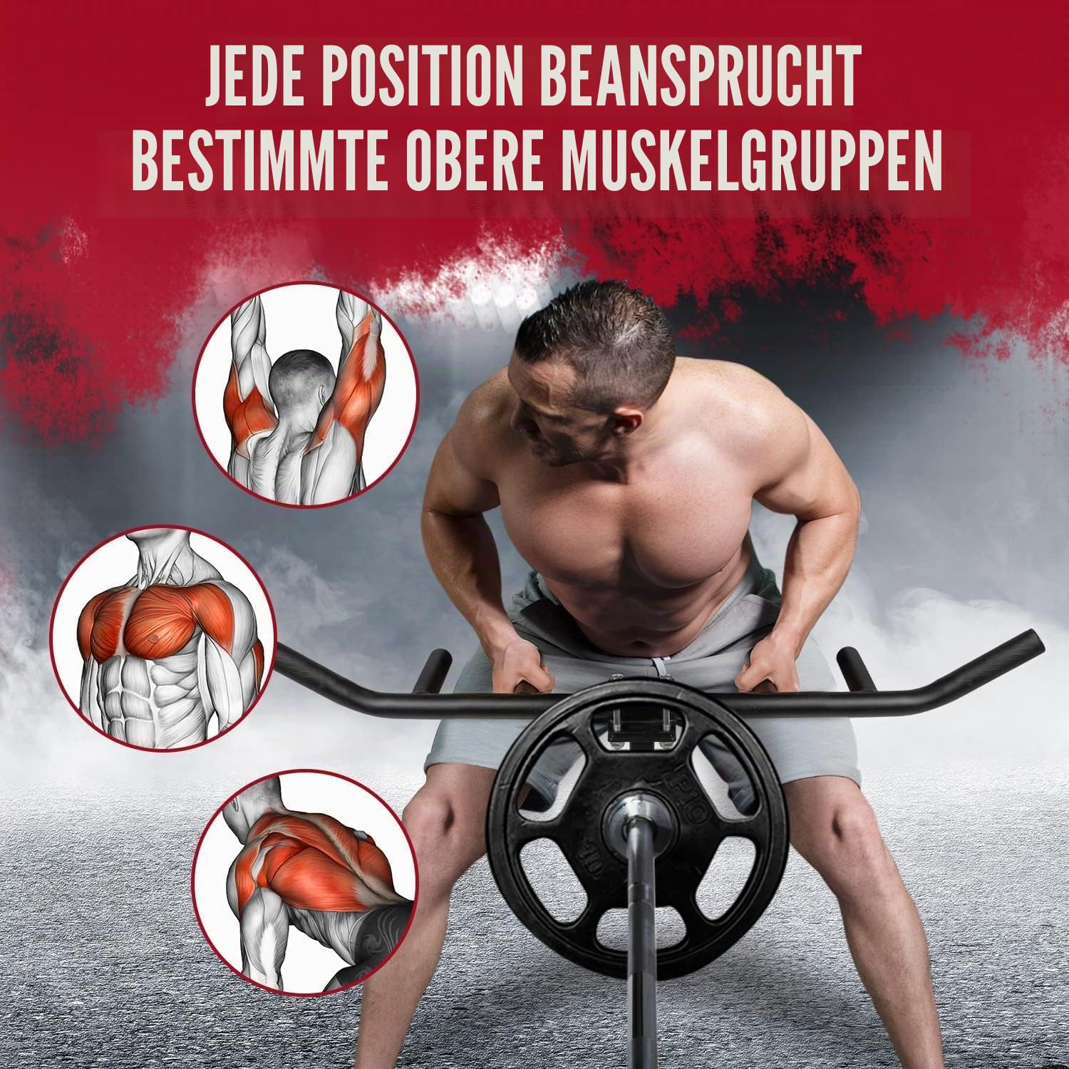 Yes4All Trainingsgerät Verstellbarer T-Bar-Reihenaufsatz, D-Reihengriff/Landminengriff-Befestigung mit strukturierten Gummigriffen