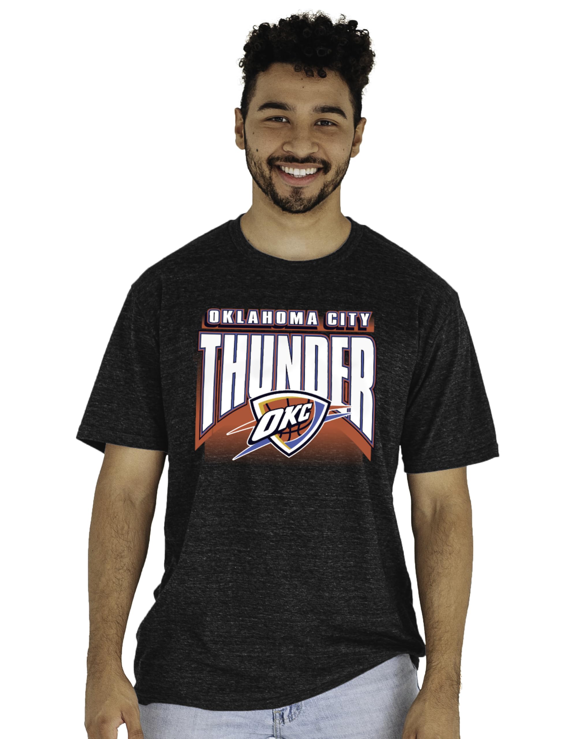 Blue 84 Standard NBA Officially Licensed Tri-Blend T-Shirt Starters Black, Secondary Color