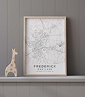 Vista 9 de Map of Frederick, Maryland, Light 2 (16x20)