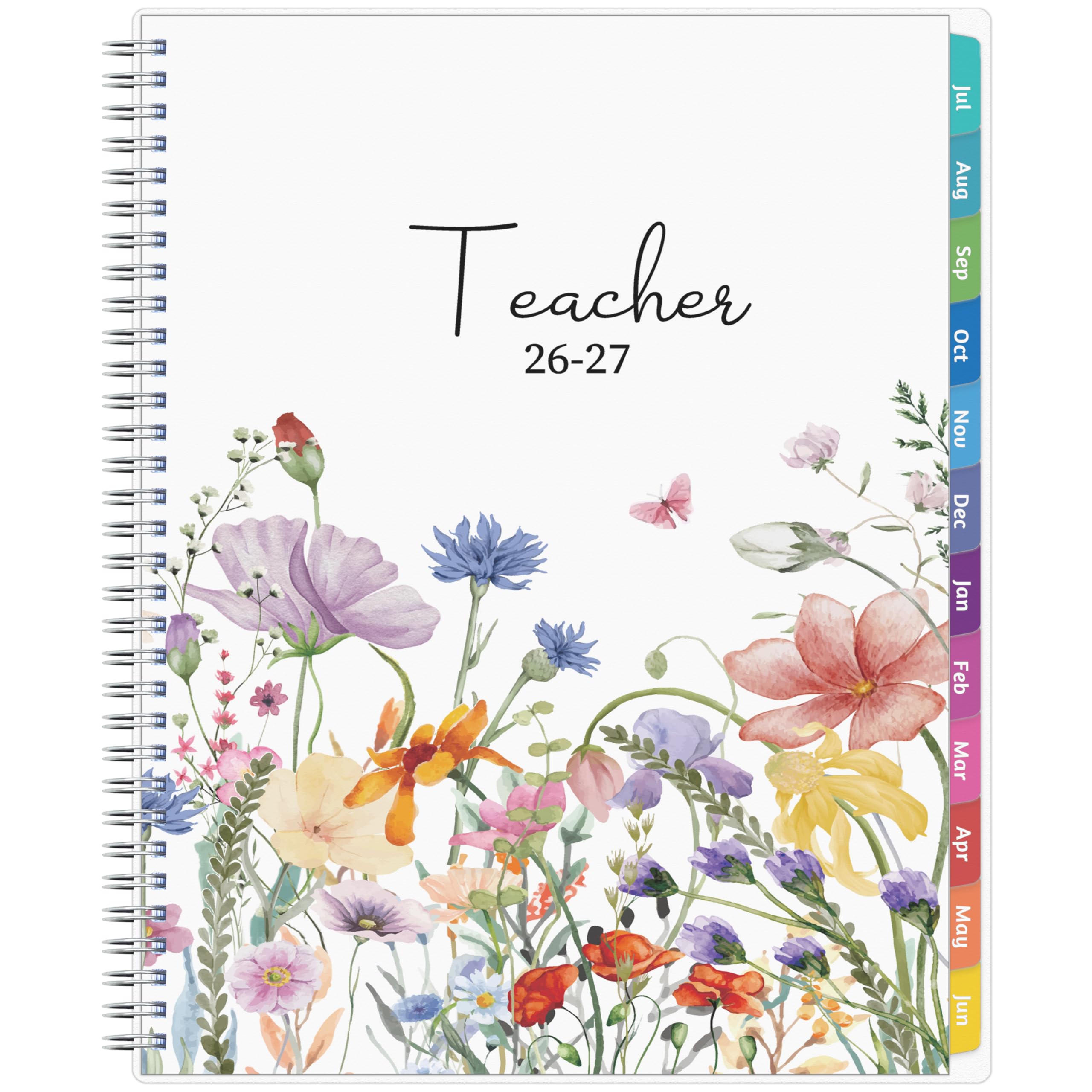 Lehrerplaner 2026-2027, groß, Flower2