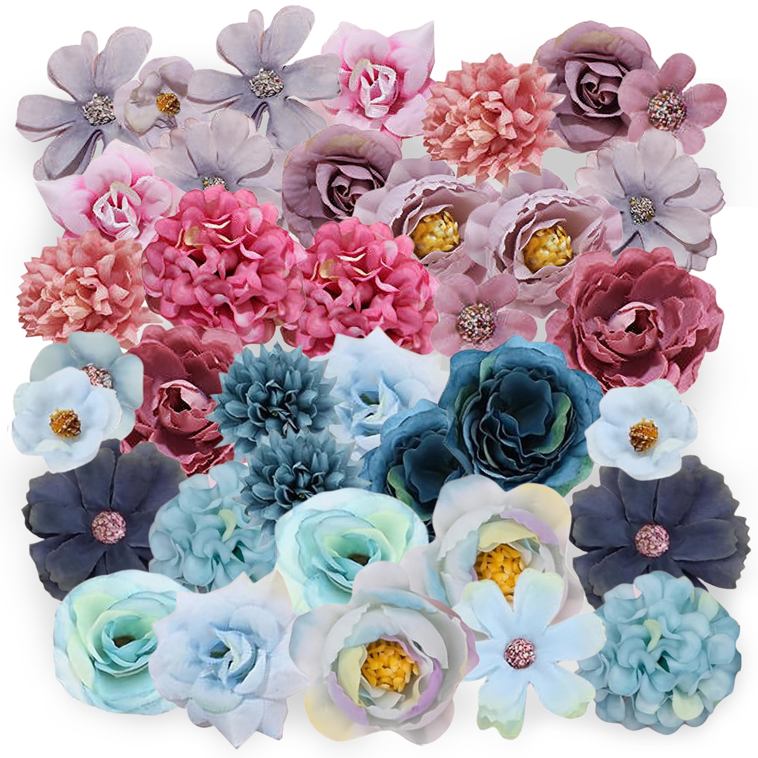 200 Pezzi Fiori Finti per Decorazioni, PARFCO Fiori Artificiali