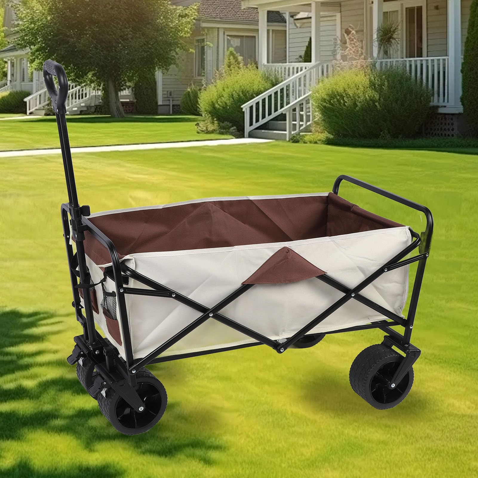 Bewinner Carrello da Campeggio Pieghevole 150L, Capacità 250kg, Carrello