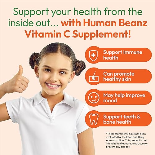 Miniatura 4 de Gomitas de gelatina de vitamina C para niños, suplementos dietéticos de apoyo inmunológico, vegetariano, 120 granos de gelatina Citrus Blast, Kosher