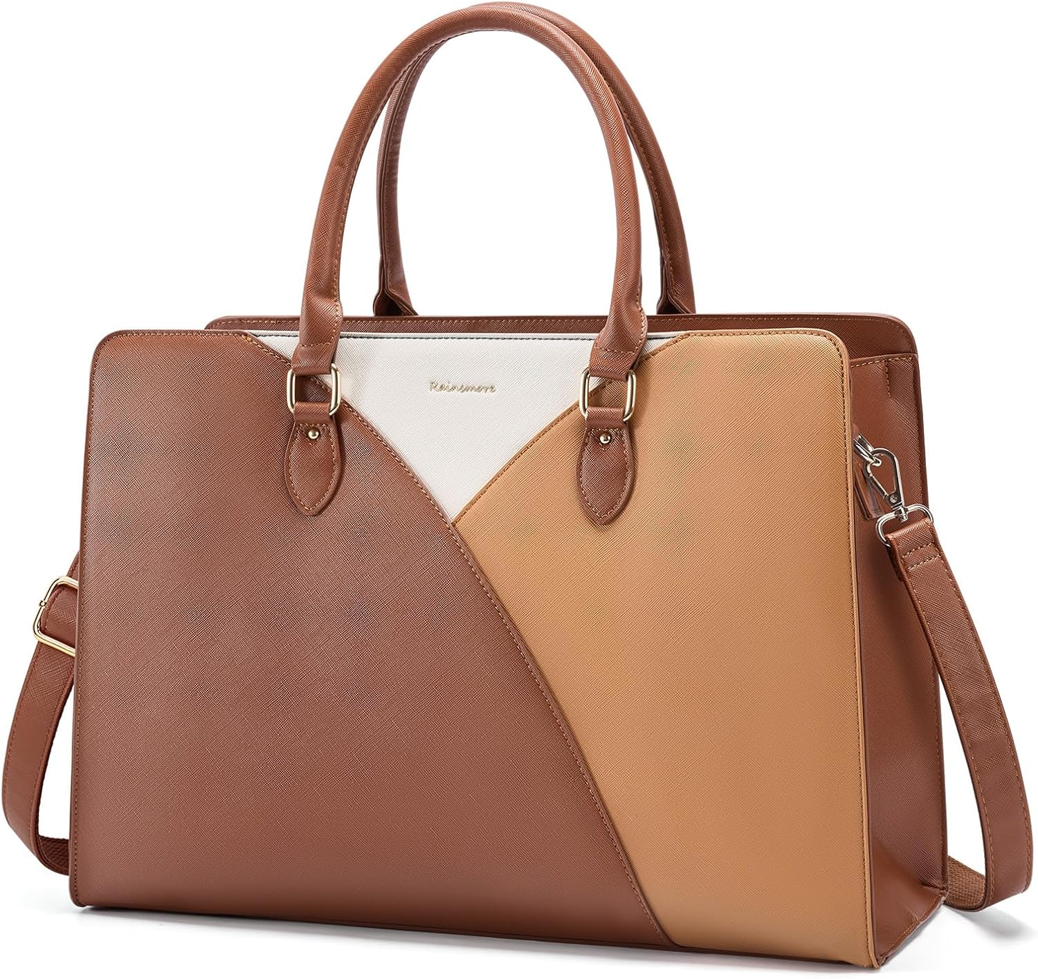 RAINSMORE Laptop Tote Bag for Women 15.6" Teacher Shoulder Work Bag Handbag