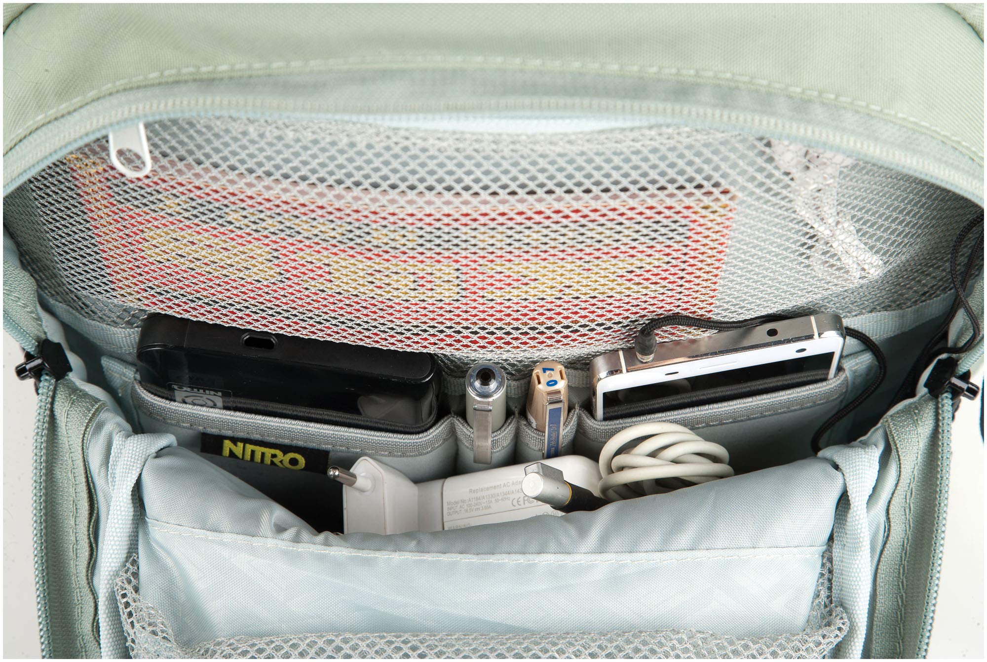Nitro Chase plecak szkolny z organizerem, torba szkolna, Martwy kwiat, 35L, Plecak