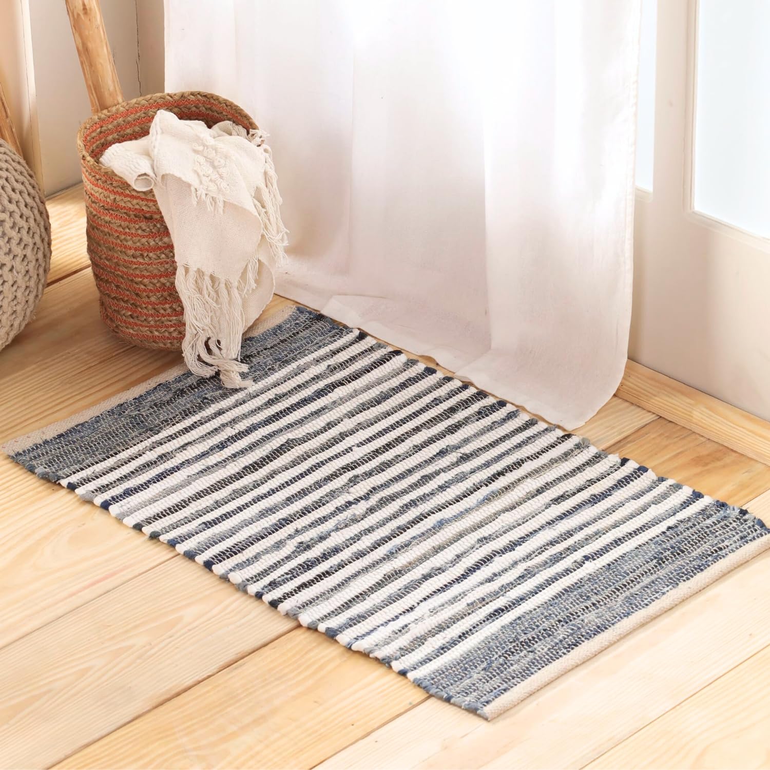Amazon.com: HOMEMONDE Denim Rag Rug 20