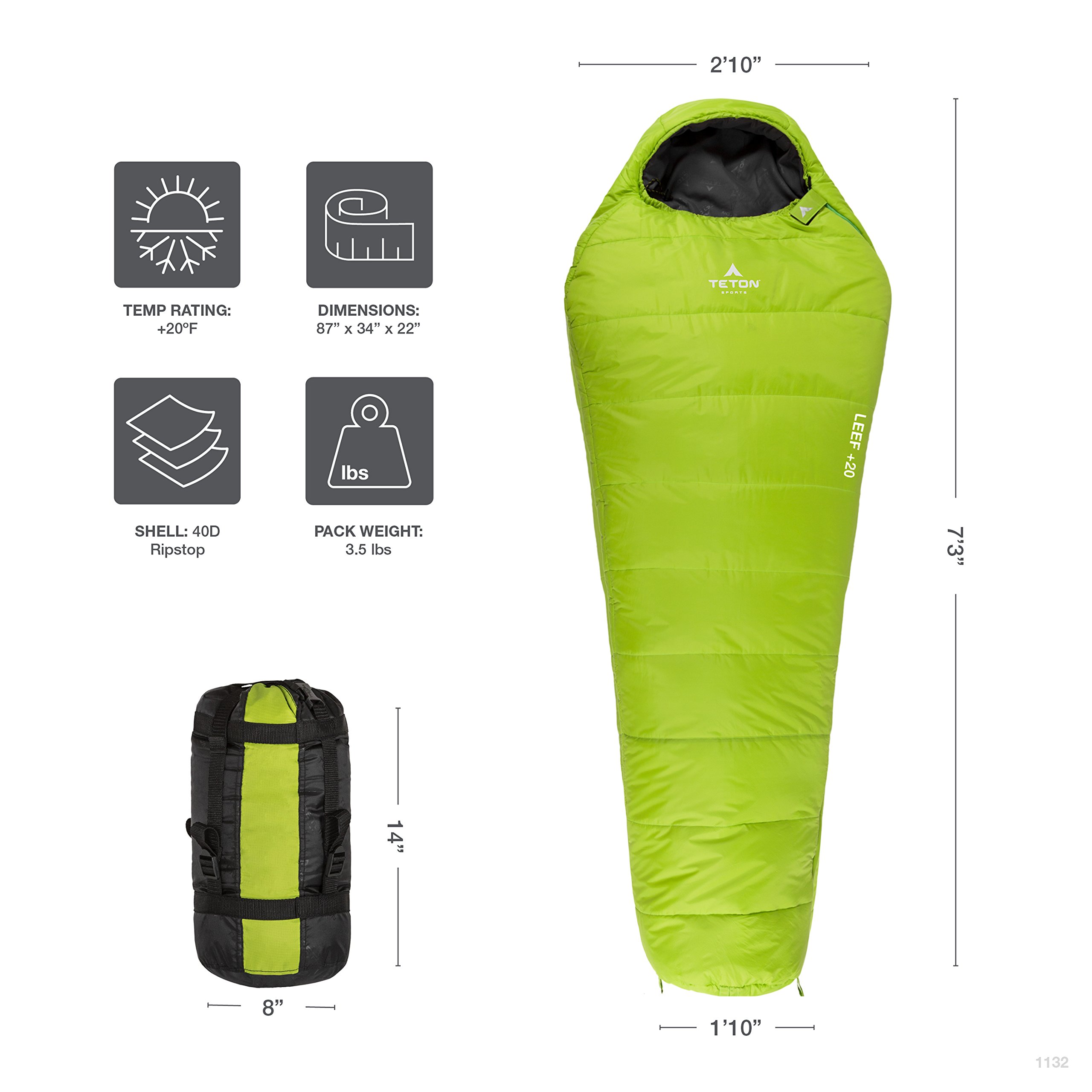 TETON Sports LEEF Lightweight Adult 