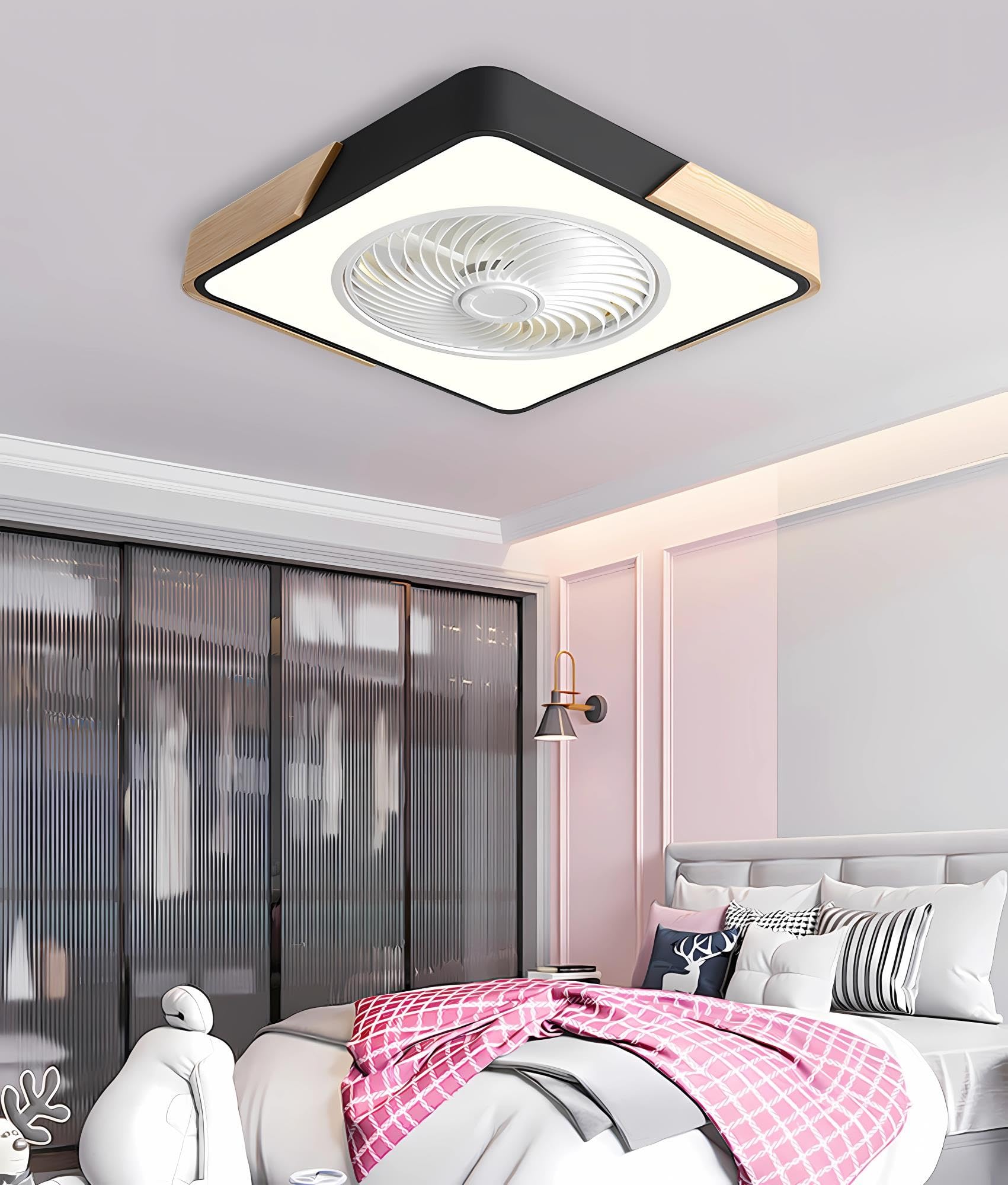 KAIRRY Ventilatore da Soffitto con Luce Dimmerabile