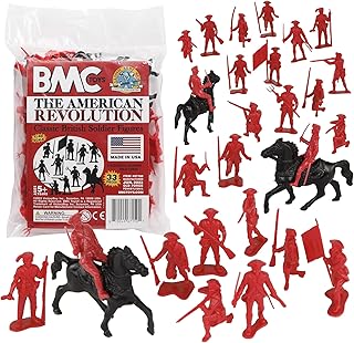 BMC Classic MPC Revolutionary War British Soldiers - Plastic Army Men Figures