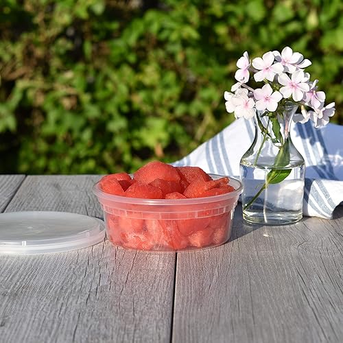 Miniatura 6 de TD40008 Contenedor de plástico con tapa, 8 oz. (Paquete de 240)