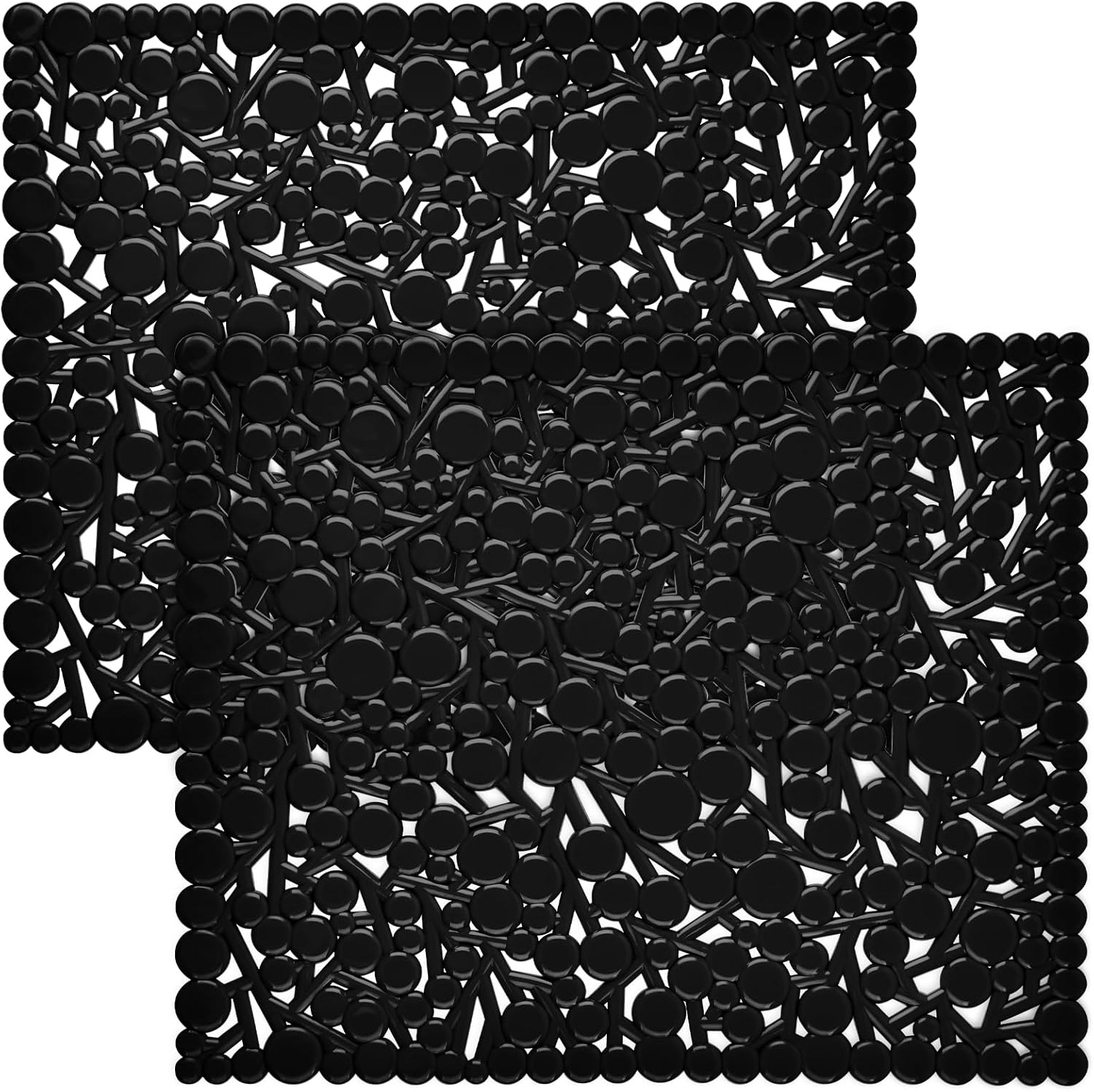 Coopay 2 Pack Kitchen Sink Mat Plastic Sink Protect Mat PVC