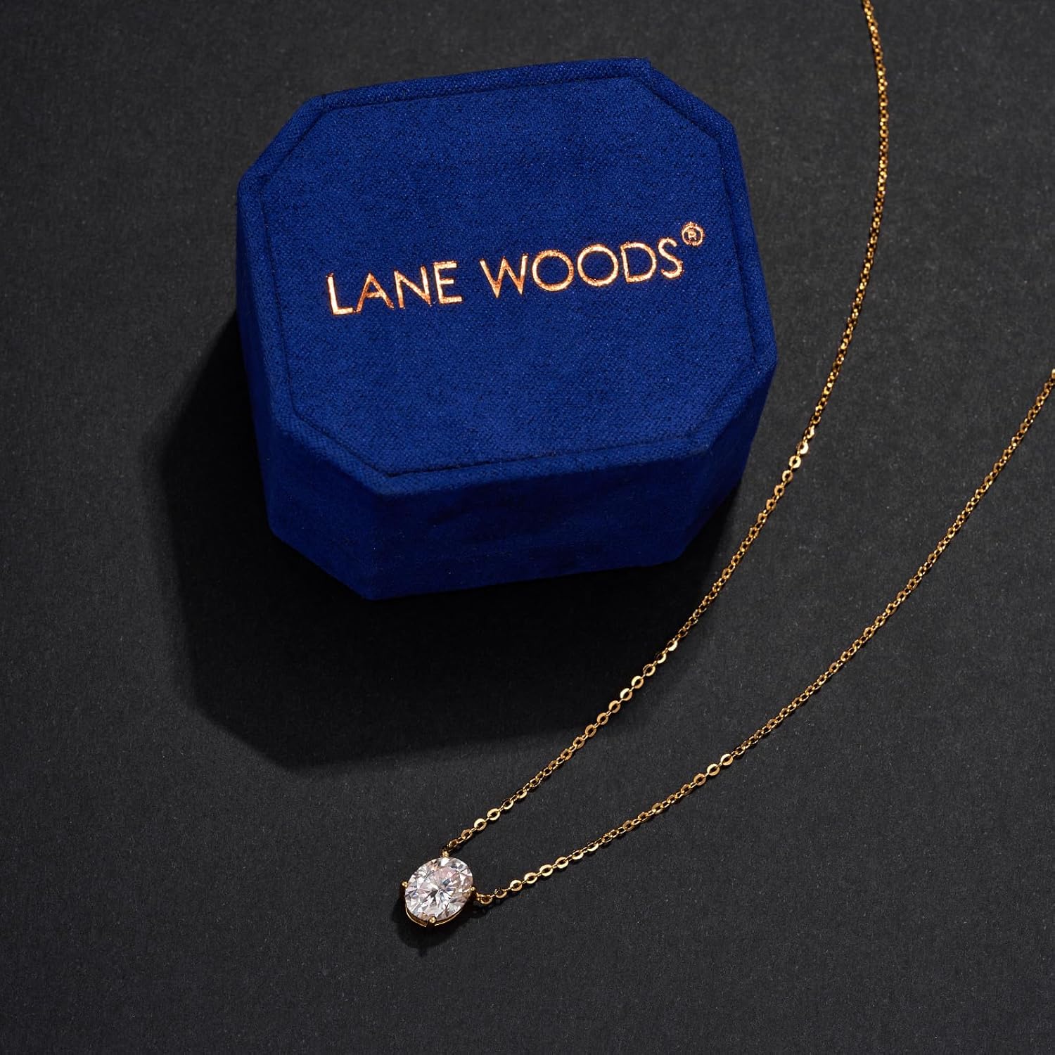 2CT Moissanite Necklace for Women, 18K White Gold Plated Sterling Silver Adjustable Chain Pandent Necklace, Lab Created Diamond, Valentines Christmas Anniversary Birthday Gifts for Mom Wife - Image 7