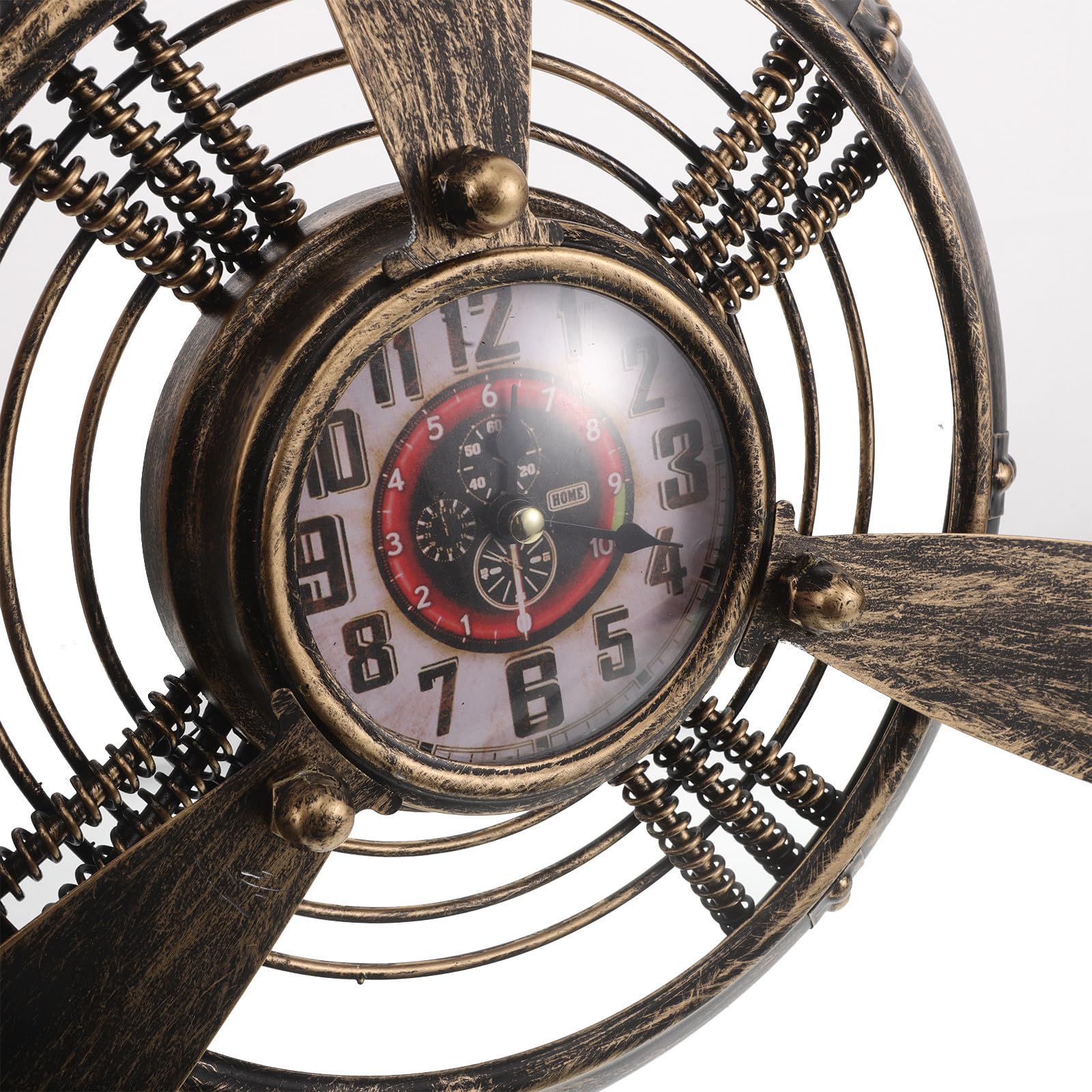 ERINGOGO Horloge Murale Vintage à Hélice d'avion en Métal Rustique