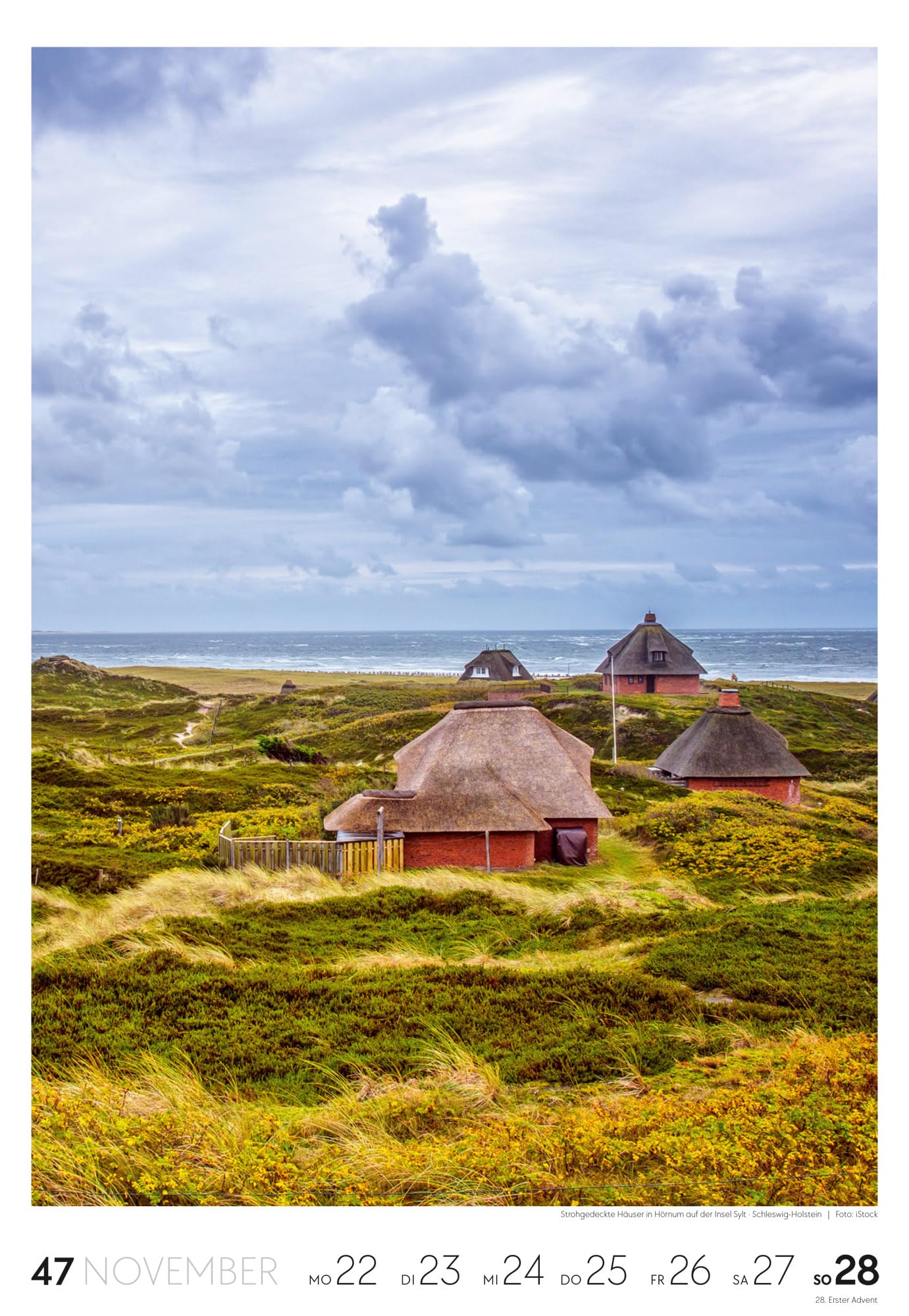 Küste Wochenkalender 2027: Meeres-Kalender mit 53 großformatigen Bildern im Hochformat (29x42 cm) | Strände der Ostsee und Nordsee in Deutschland