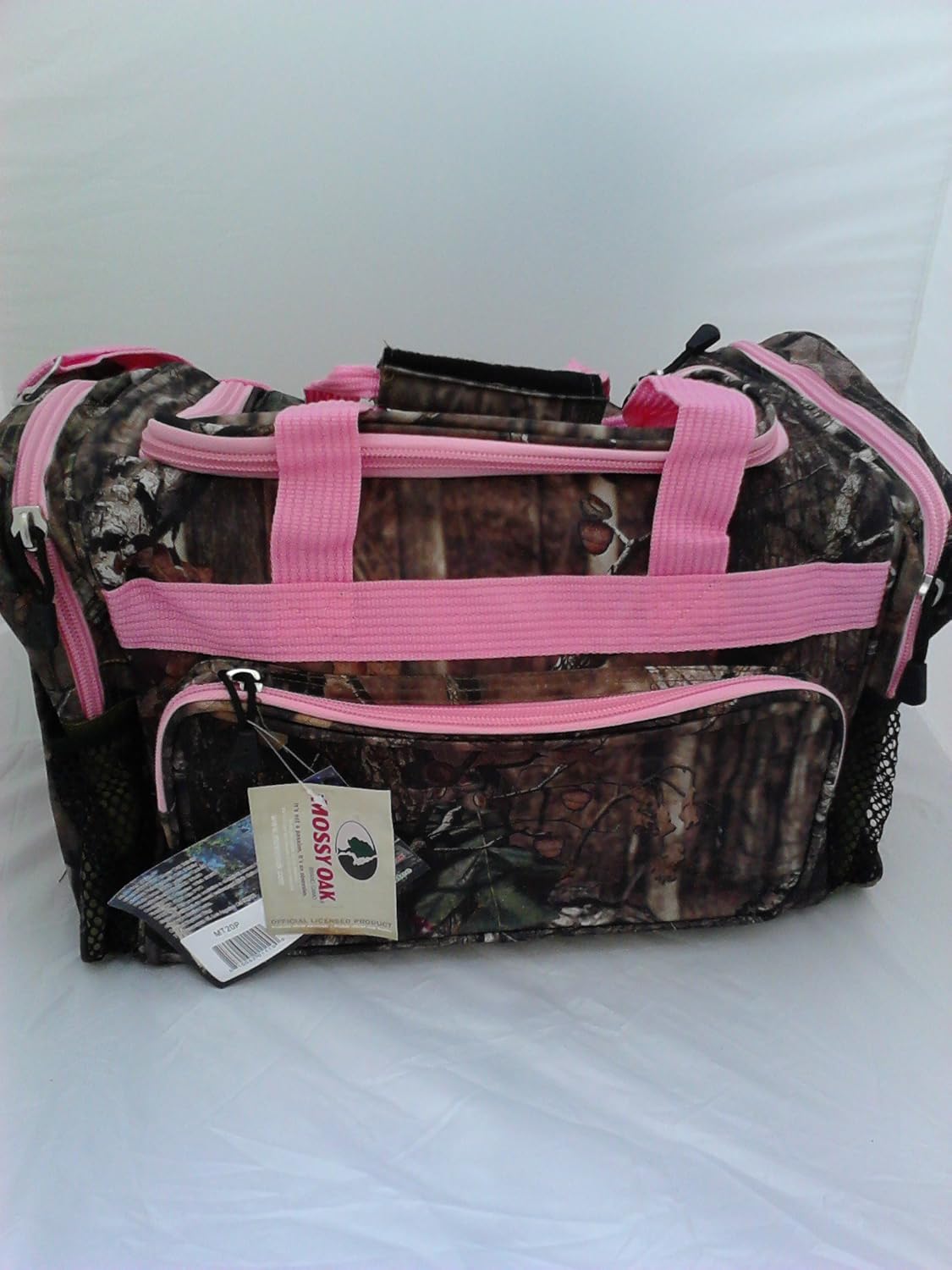 Moosy Oak 20" Pink Trimmed Mossy Oak Bag