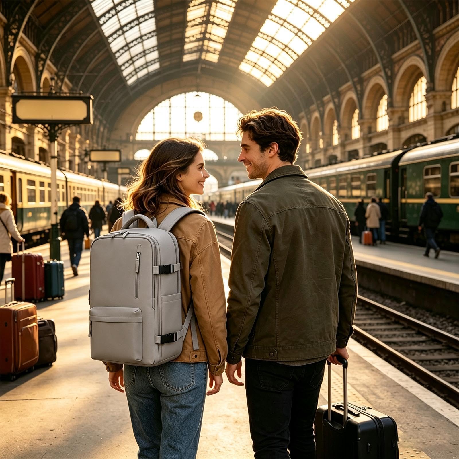 Zaino Con Scomparto Separato Per Scarpe Zaino Da Viaggio Per Computer | Grande Capacità Viaggi Palestra Lavoro Scuola Pendolarismo Escursioni Spiaggia