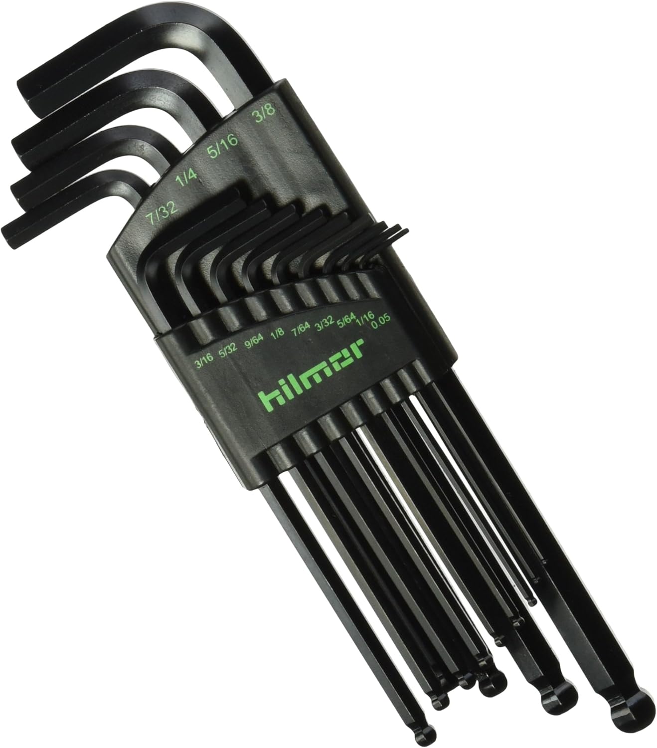 Hilmor Hex Key Ball End Set 0.05" - 3/8", Standard Sizes, Black-Oxide, HKSBE 1839049 Hilmor Hex Key Ball End Set 0.05" - 3/8", Standard Sizes, Black-Oxide, HKSBE 1839049