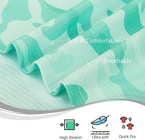 Miniatura 4 de TAPULCO Camisetas tipo polo de secado rápido para hombre, diseño de camuflaje, atléticas, ligeras, transpirables, casuales, para golf