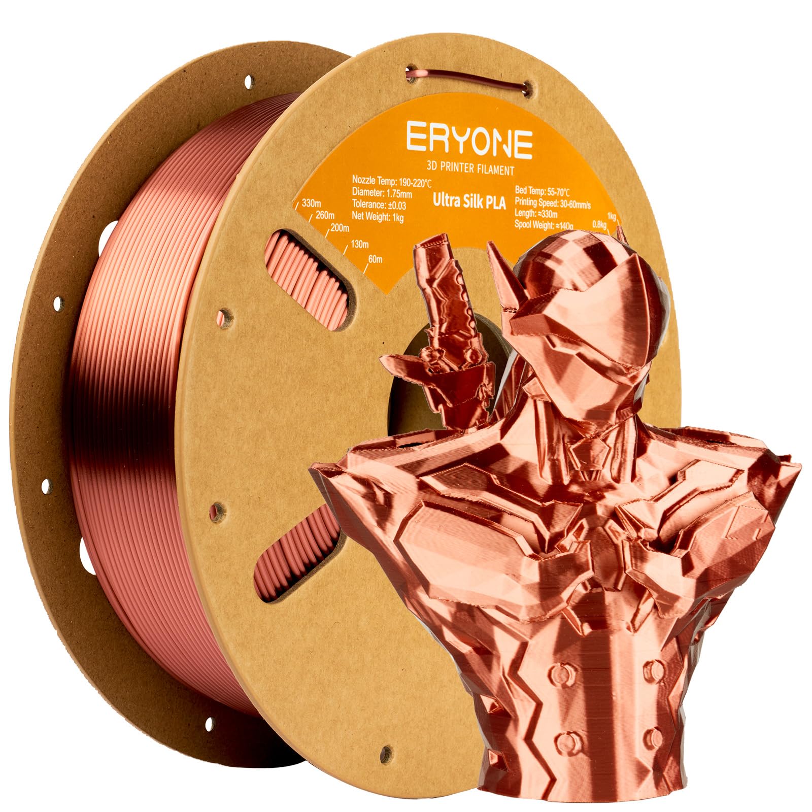ERYONE Silk PLA+ Filament - Shiny Silver 3D Printing -16 ERYONE Silk PLA+ Filament - Shiny Silver 3D Printing -16