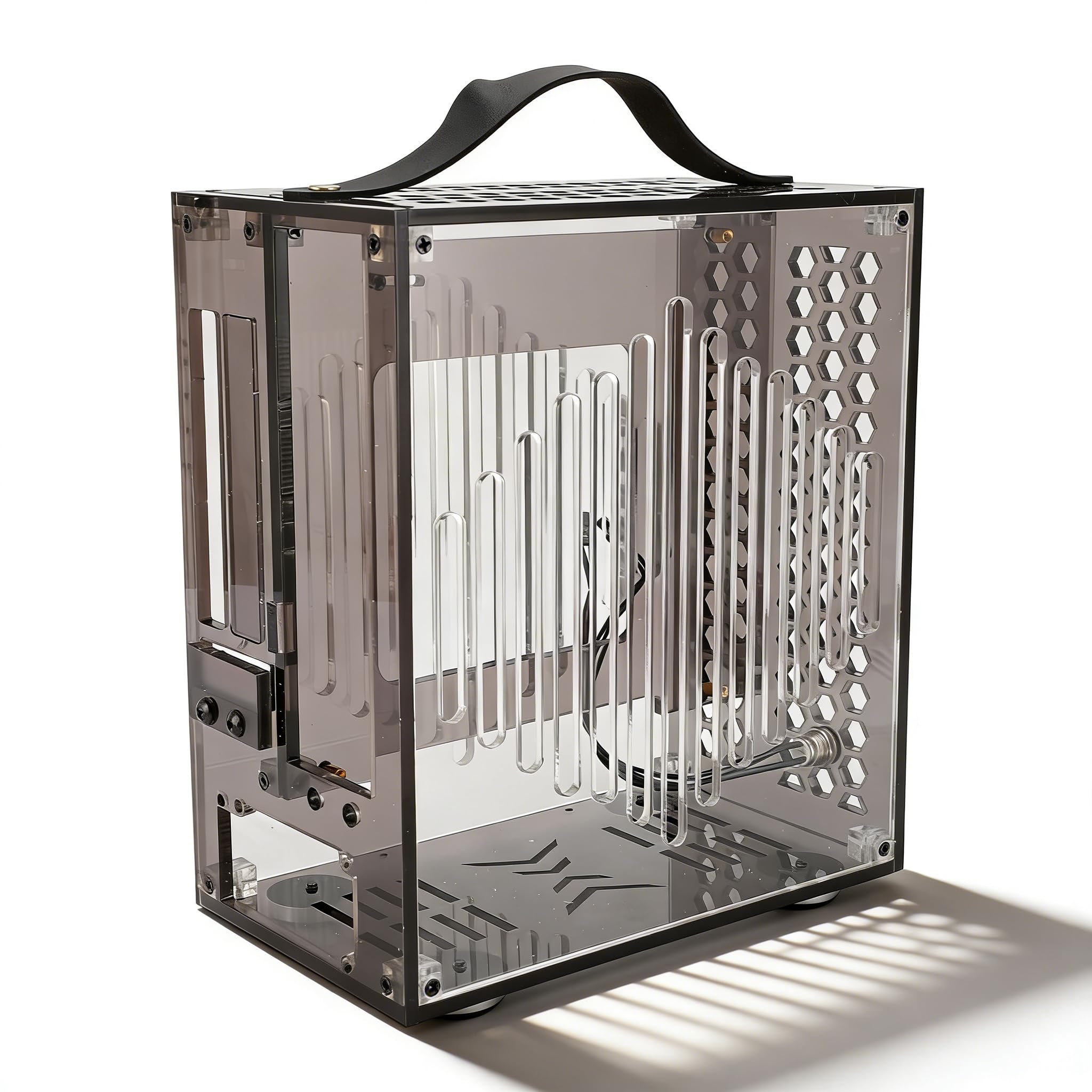 Boîtier PC ITX miniature acrylique portable pour optimiser votre salon - 8