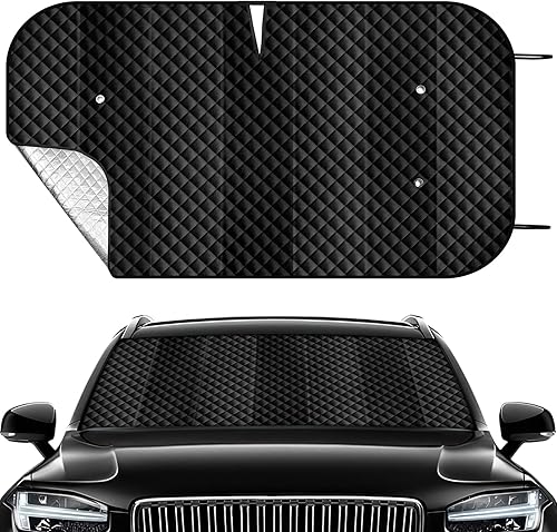 Parasol para parabrisas Tesla Modelo Y Modelo 3 - Parasol plegable para ventana delantera, visera de protección contra el calor