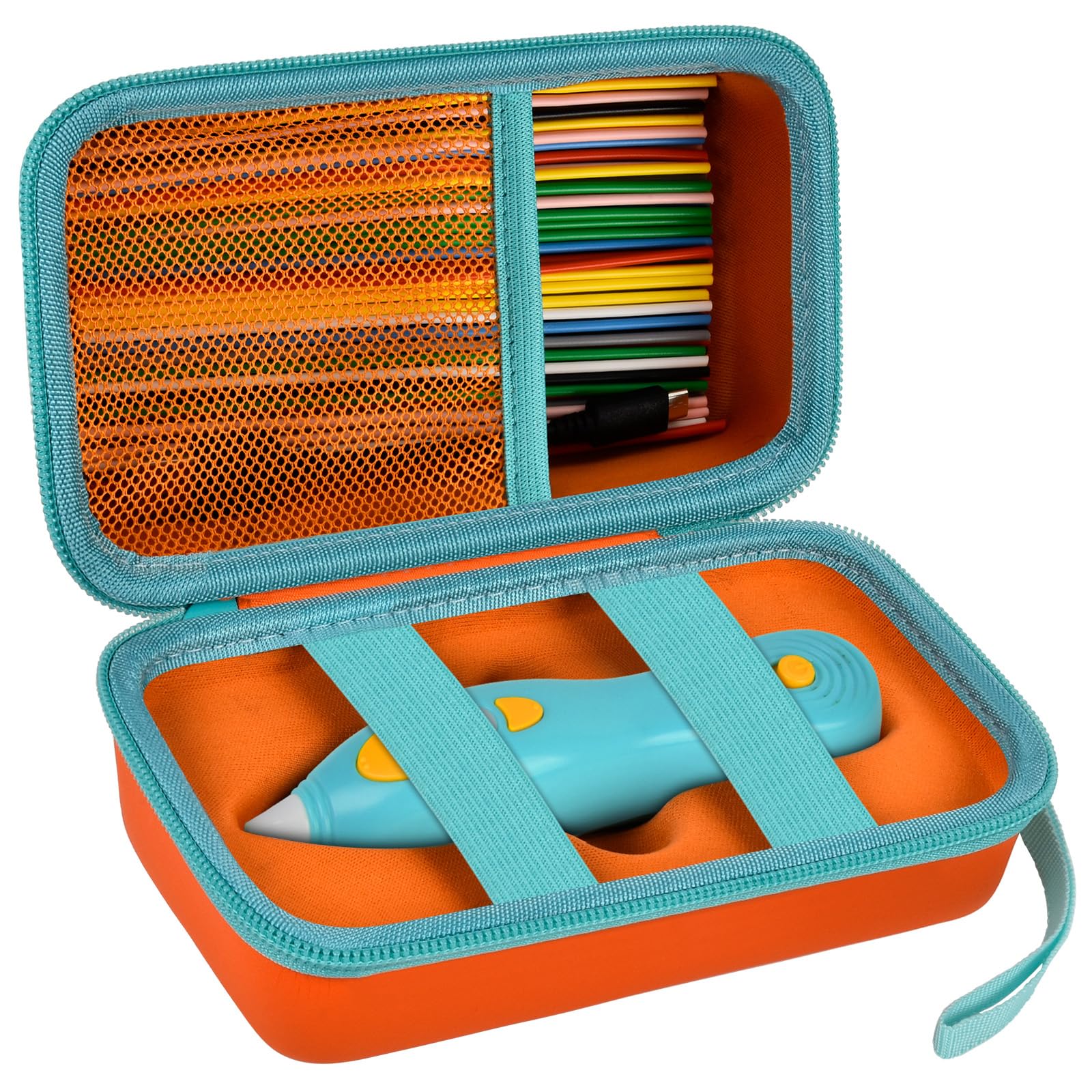 ANKHOH 3D Pen for Kids Case, for 3Doodler Start+ Essentials, Orange