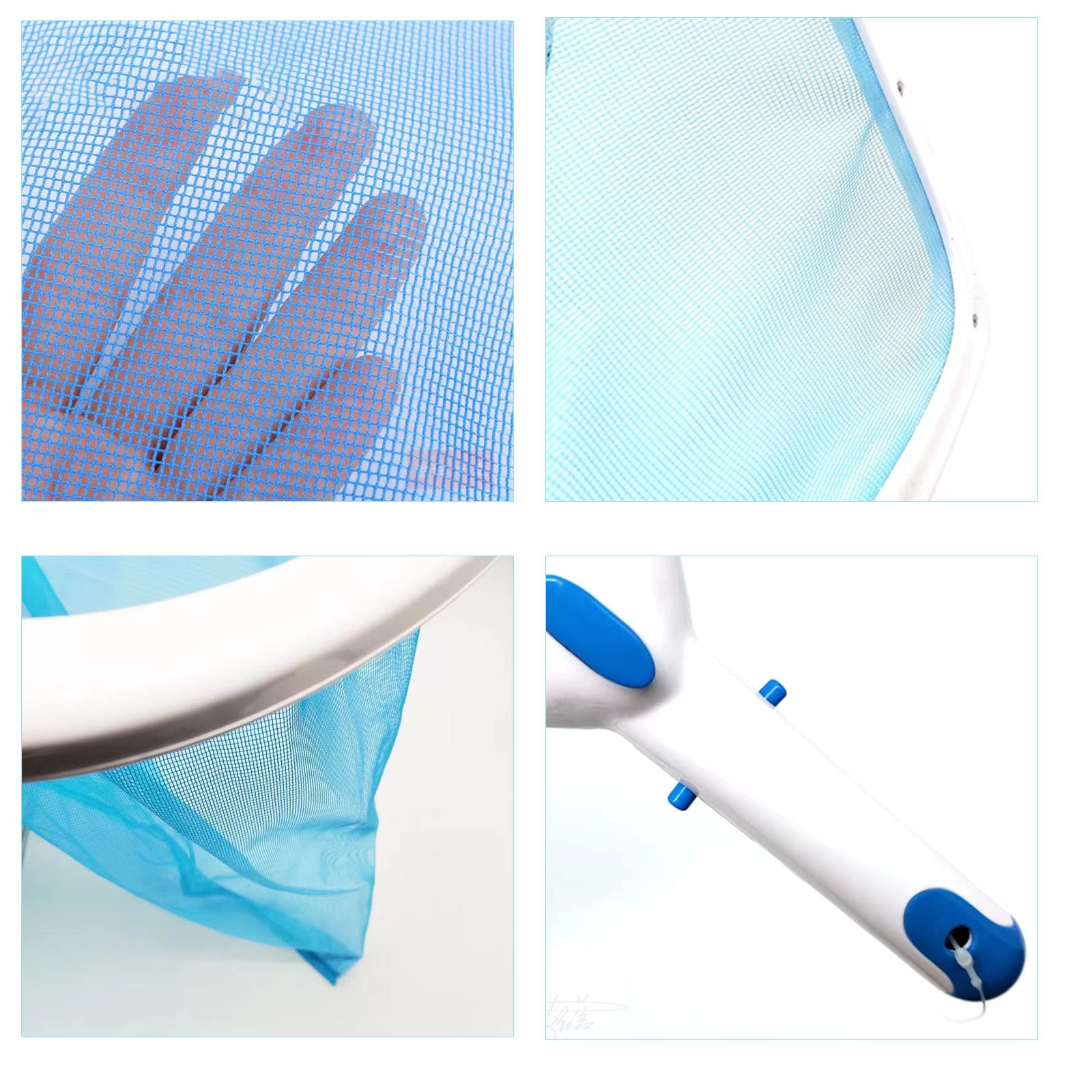 Questo Skimmer per Foglie da Piscina, Skimmer Professionale per la Pulizia di Piscine, retini per Foglie, rastrelli a Maglia fine, Sacchi Profondi per la Pulizia di laghetti da Giardino, vas